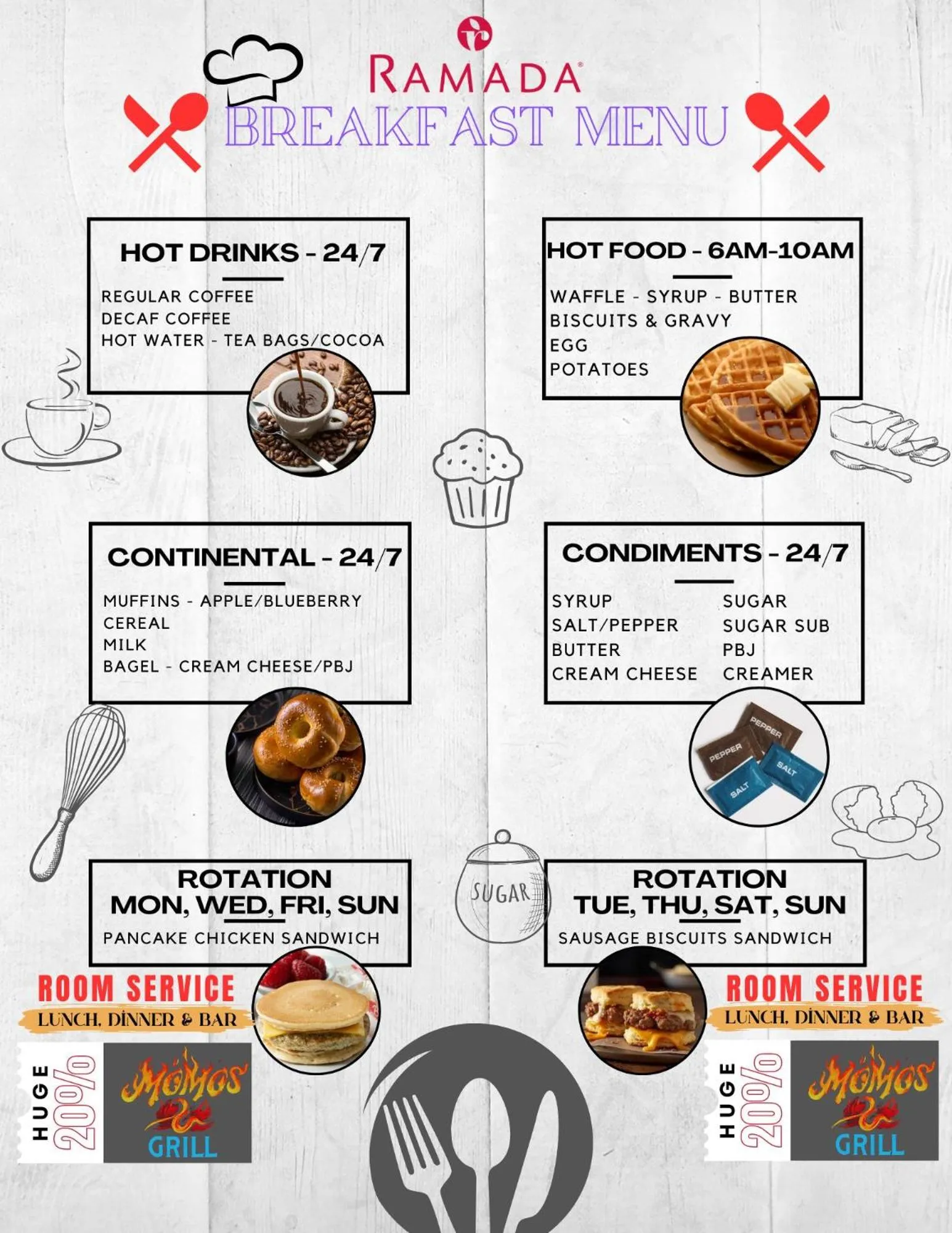 Breakfast in Ramada by Wyndham Mountain Home