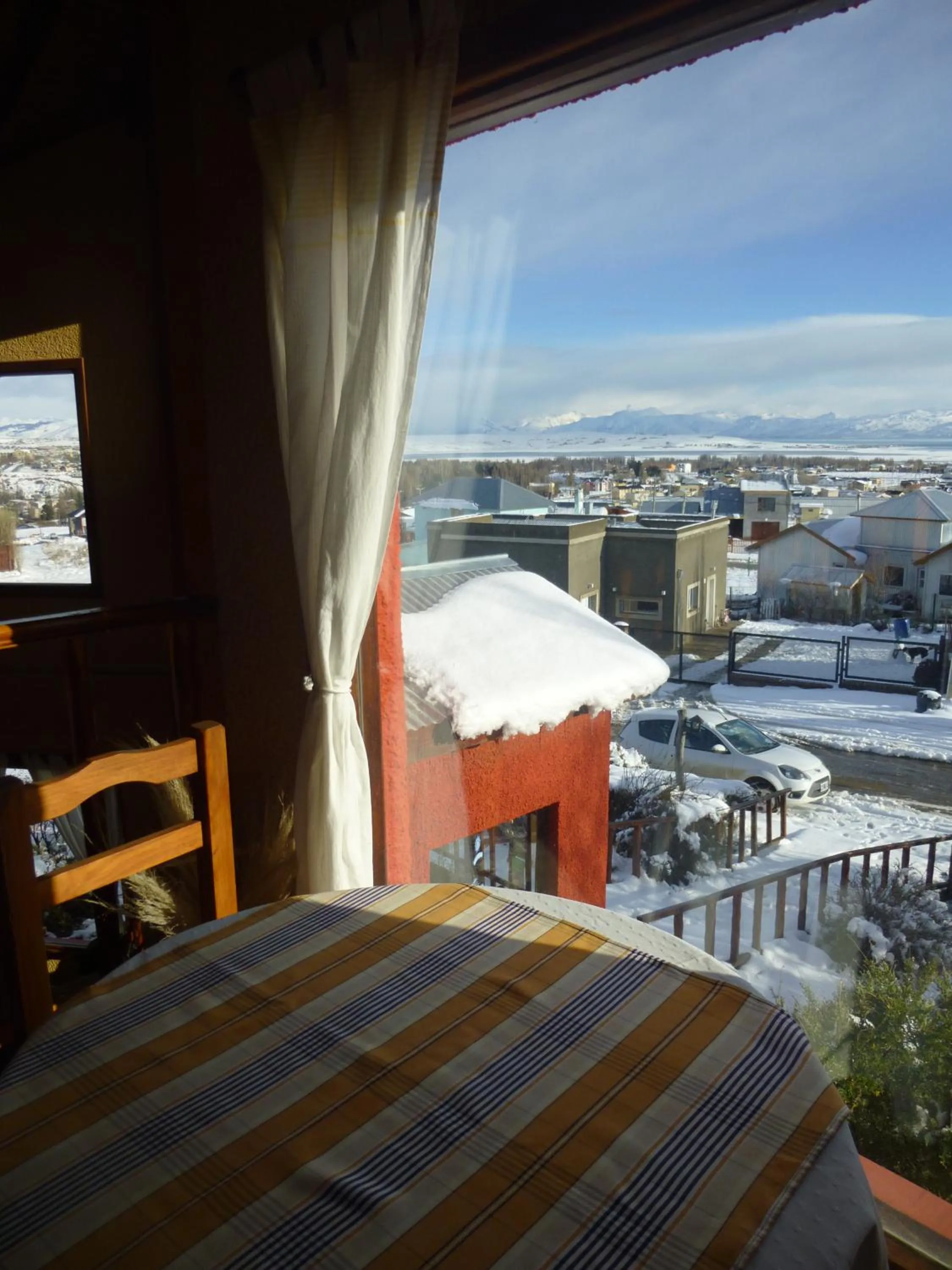 Balcony/Terrace, Bed in Hosteria Rukahué