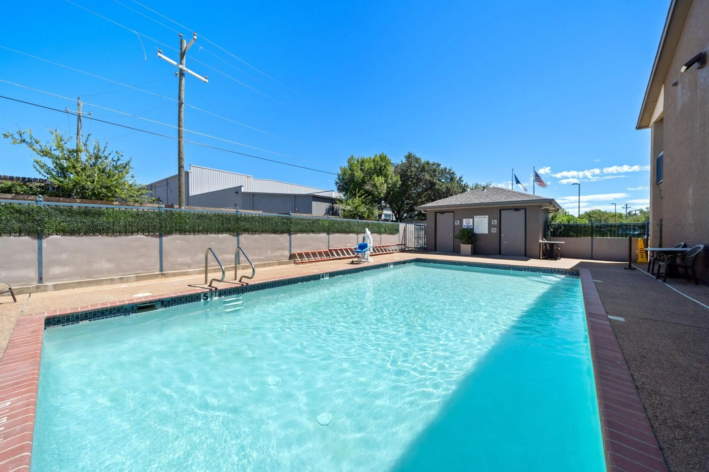 Pool view in Days Inn by Wyndham Round Rock