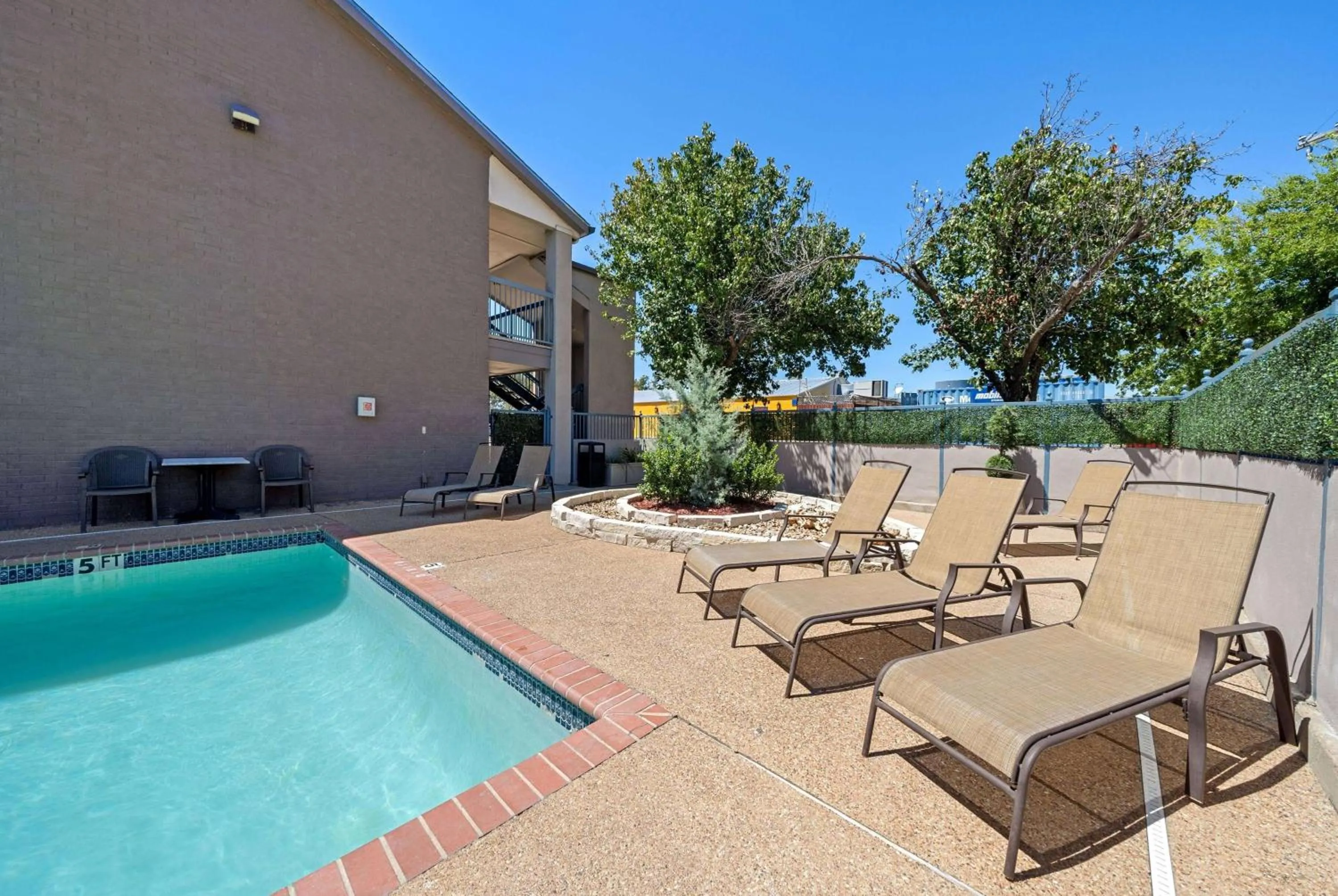 Pool view in Days Inn by Wyndham Round Rock