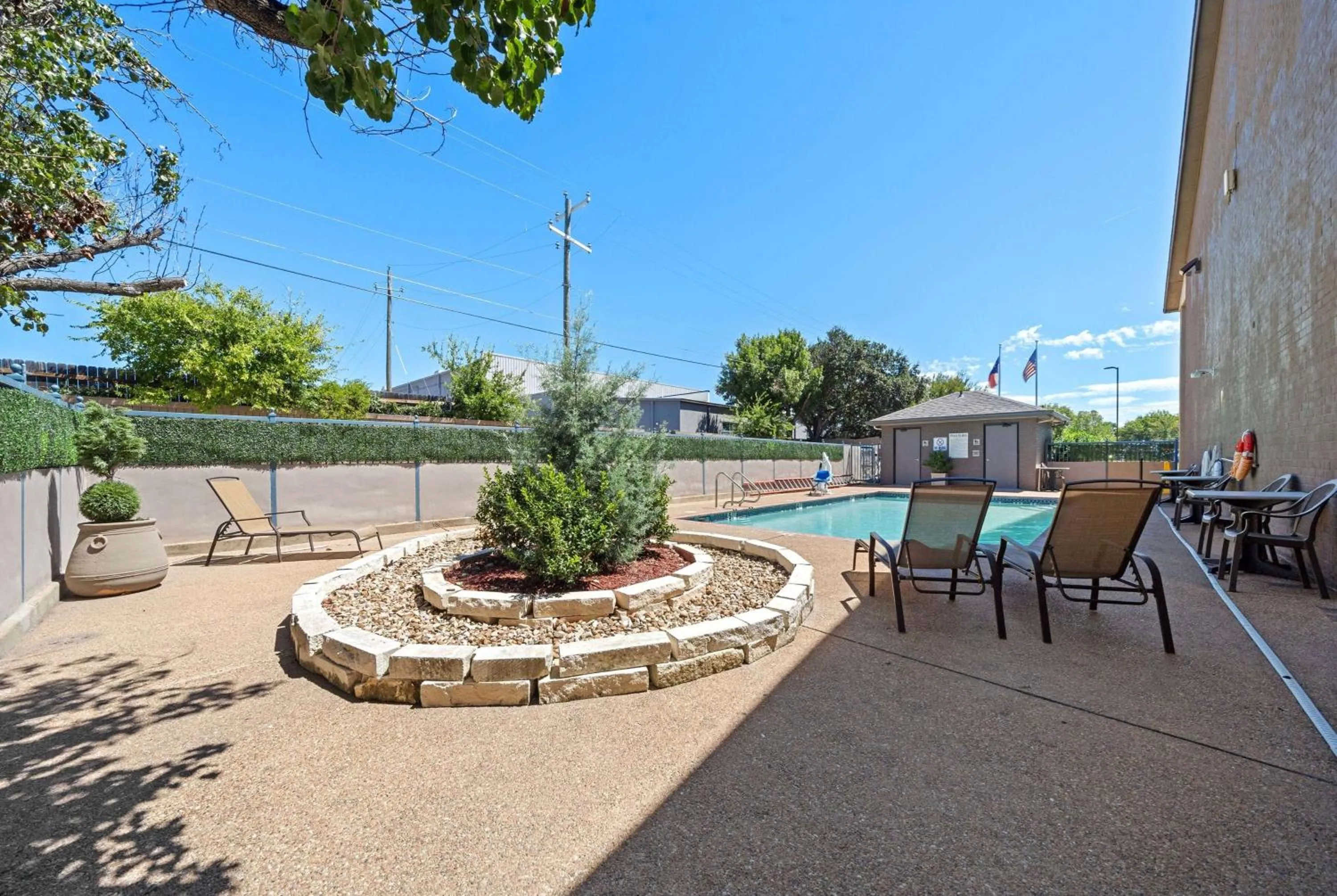 Pool view in Days Inn by Wyndham Round Rock