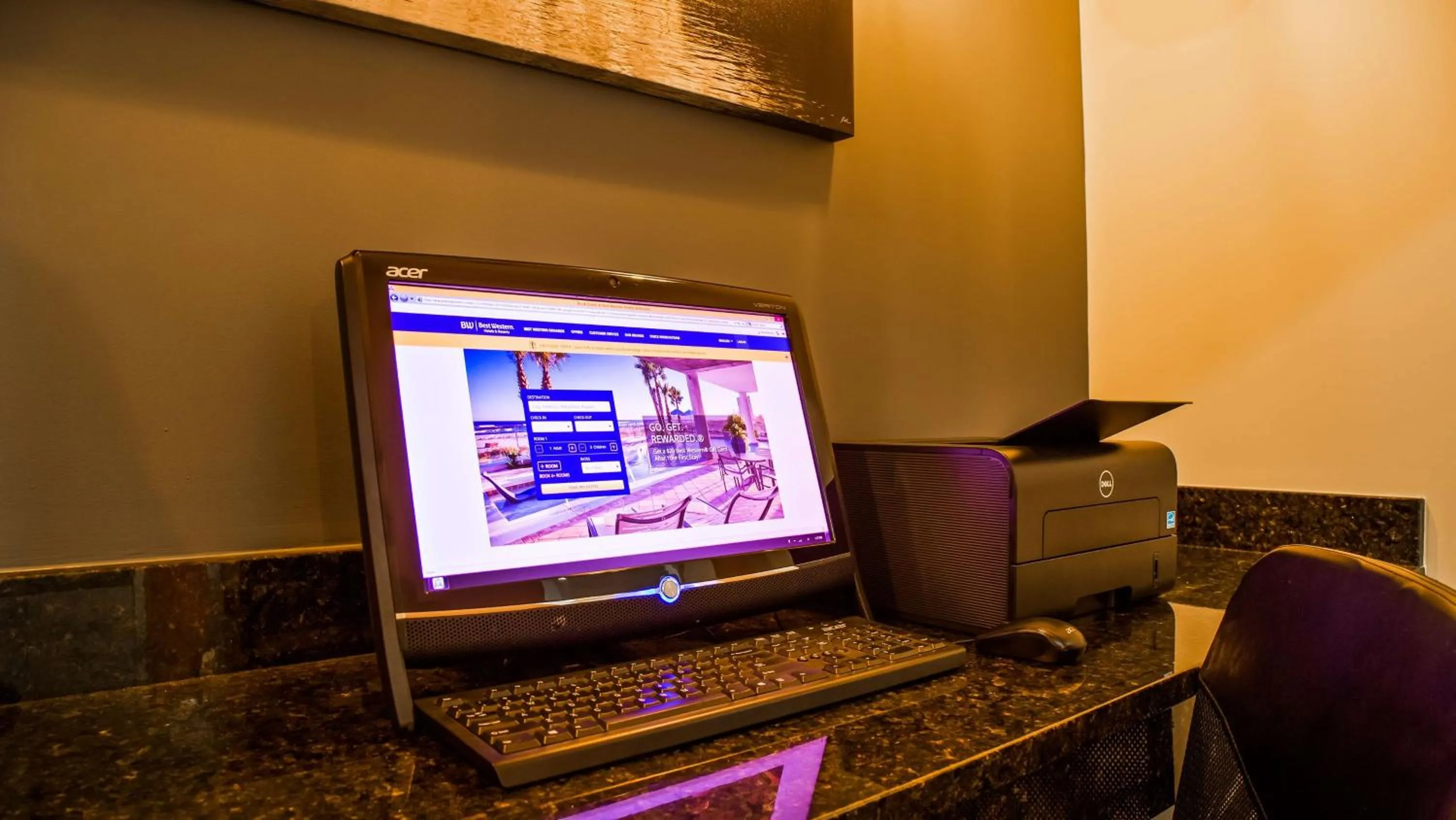 On site in Best Western Denton Inn