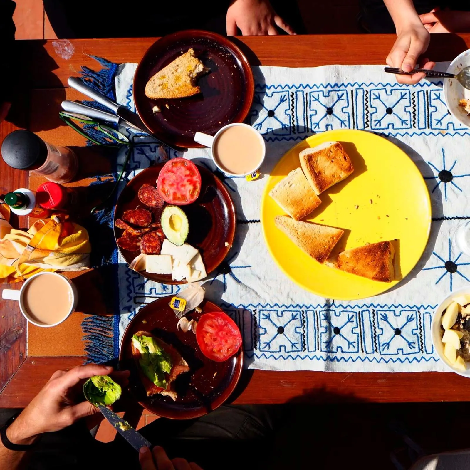 Buffet breakfast in Patio Hostel