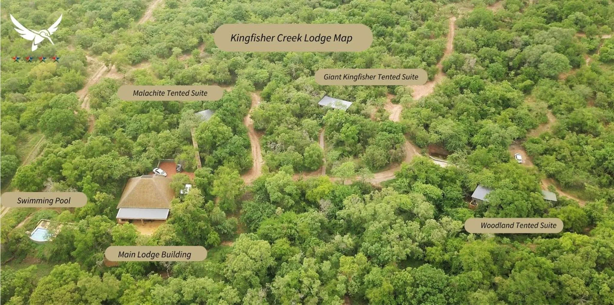 Property building in Kingfisher Creek Safari Lodge