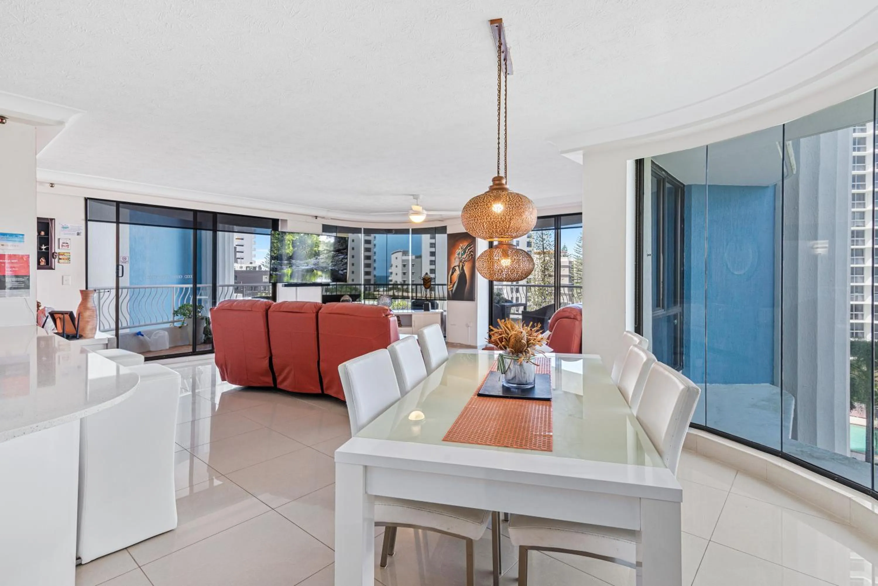 Living room in Aegean Apartments Surfers Paradise