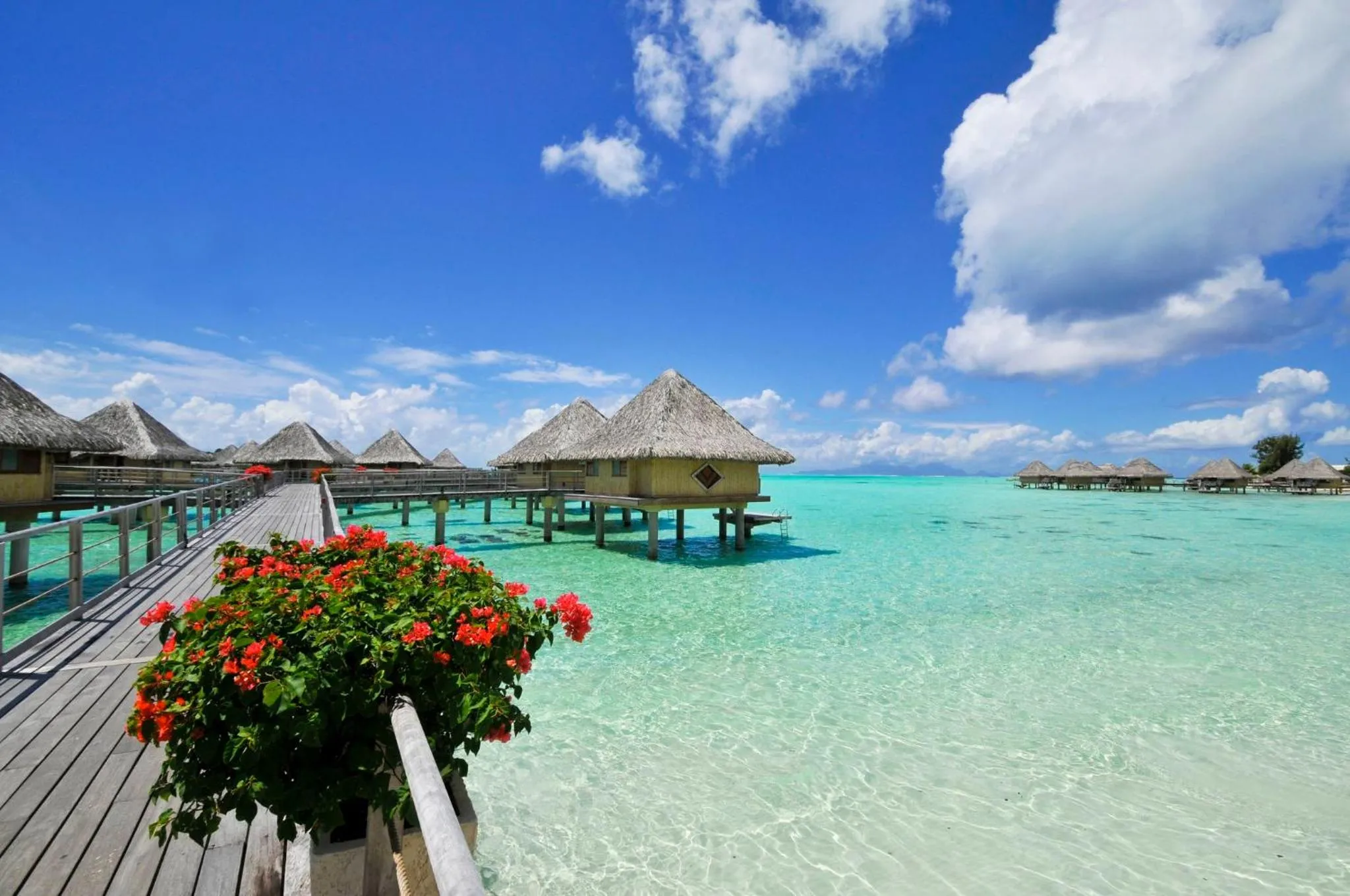 Property building in InterContinental Bora Bora Le Moana Resort by IHG