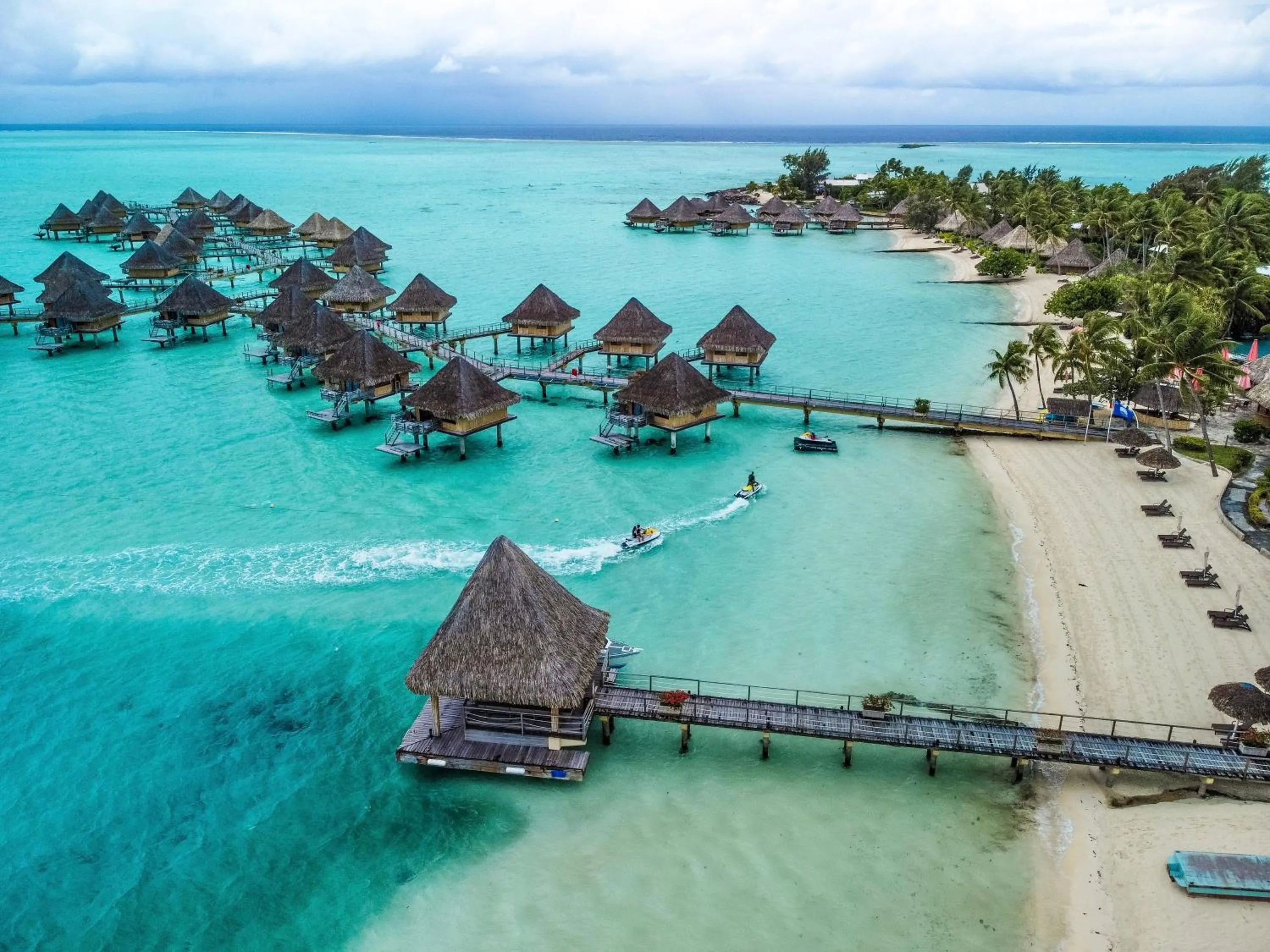 Property building in InterContinental Bora Bora Le Moana Resort by IHG