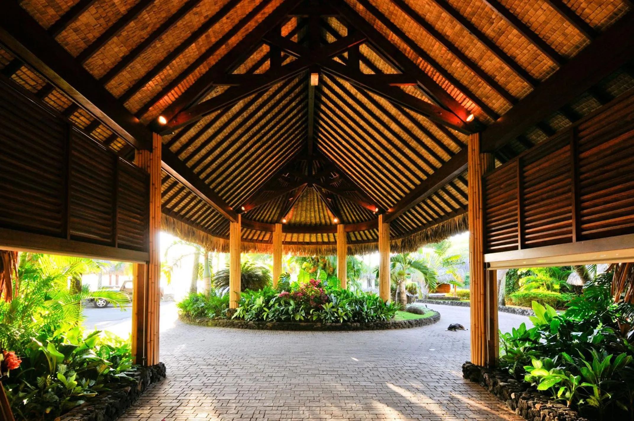 Property building in InterContinental Bora Bora Le Moana Resort by IHG