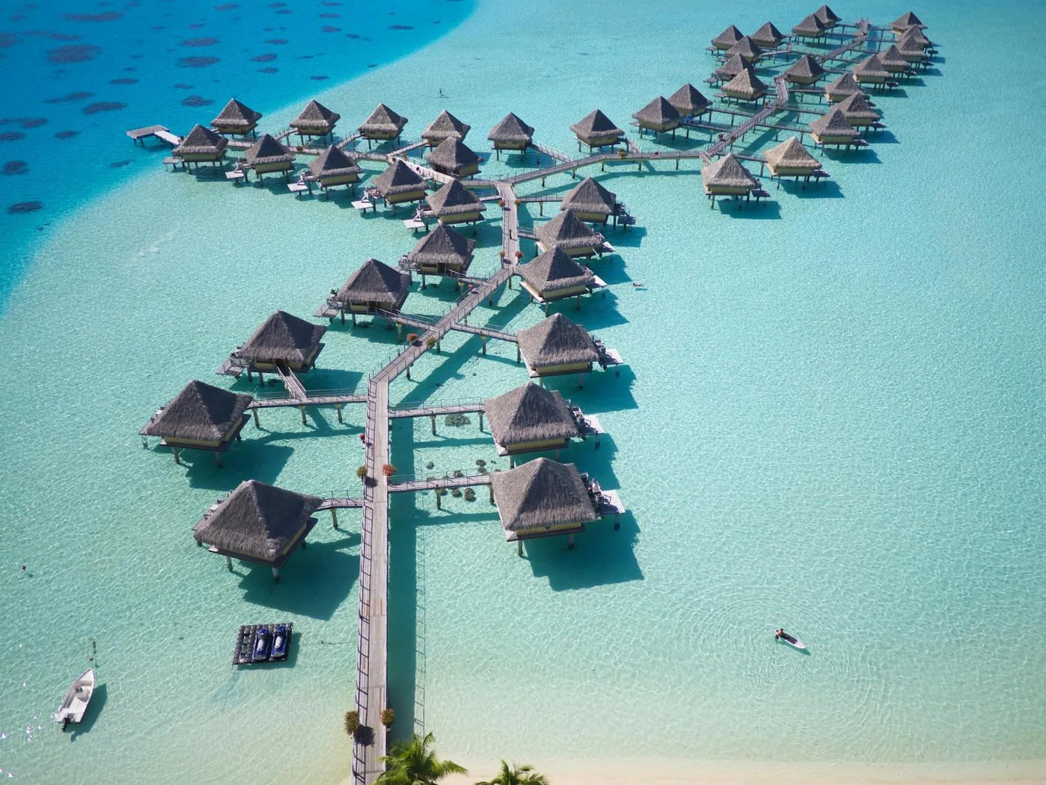 Property building in InterContinental Bora Bora Le Moana Resort by IHG