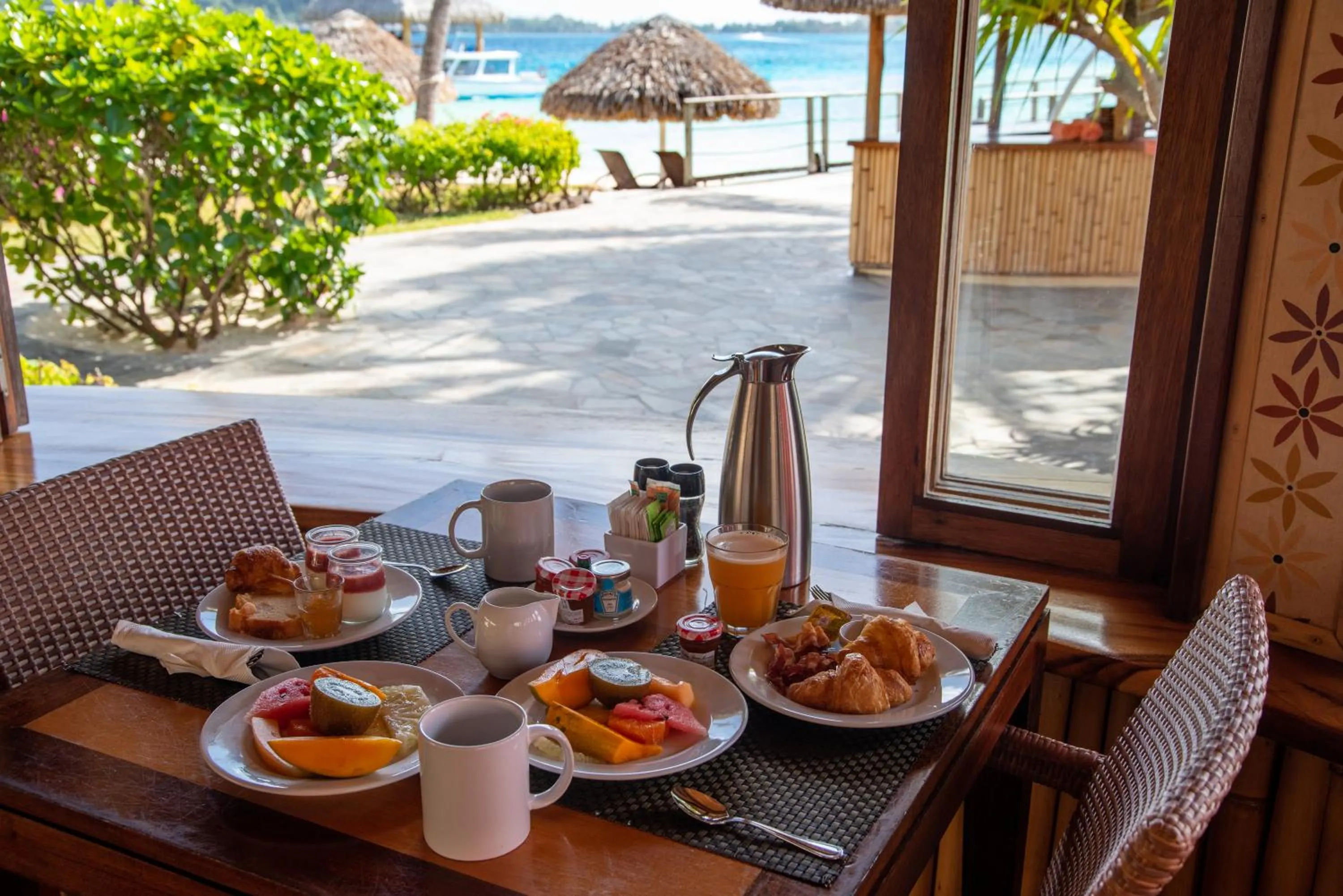 Breakfast in InterContinental Bora Bora Le Moana Resort by IHG