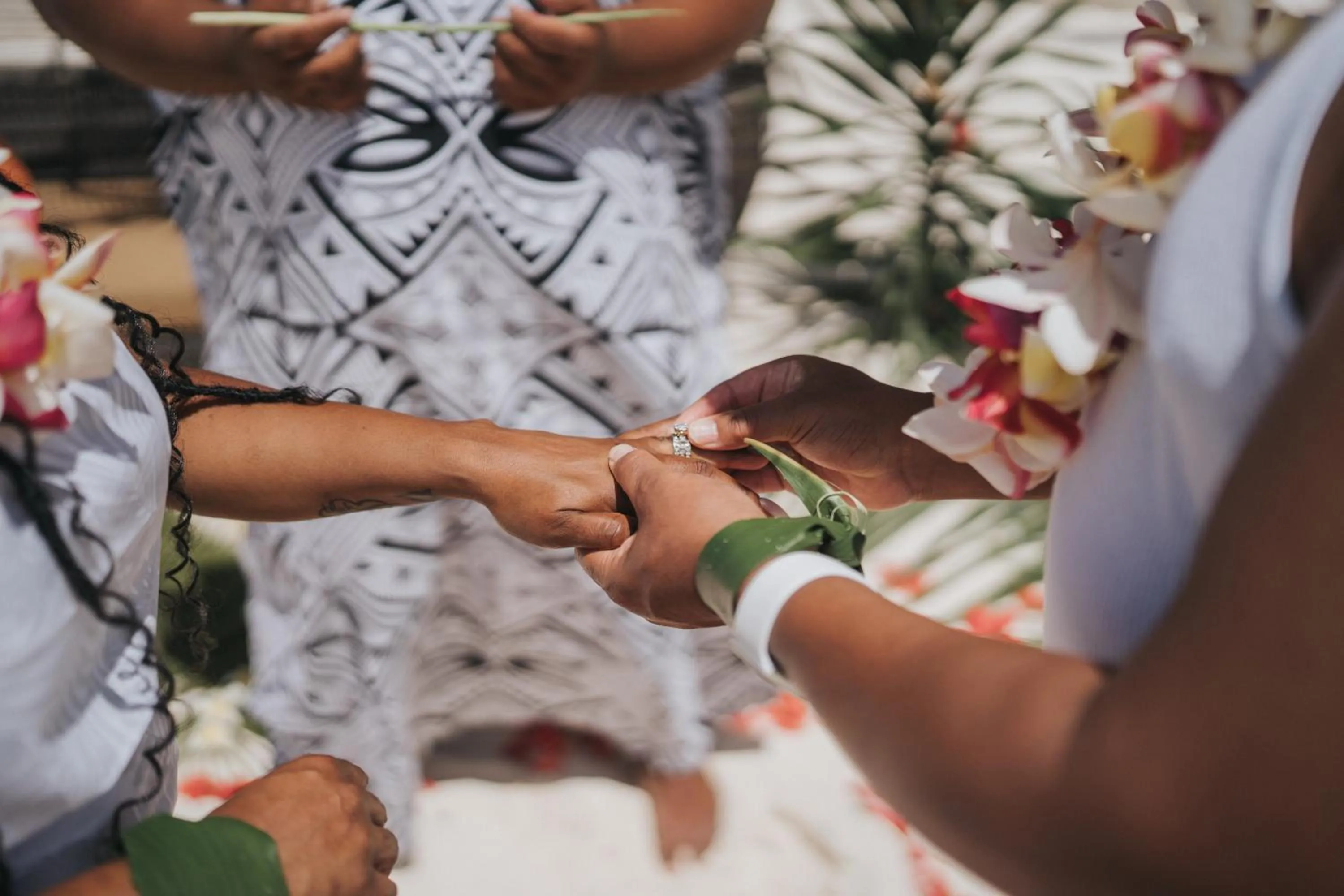 wedding in InterContinental Bora Bora Le Moana Resort by IHG