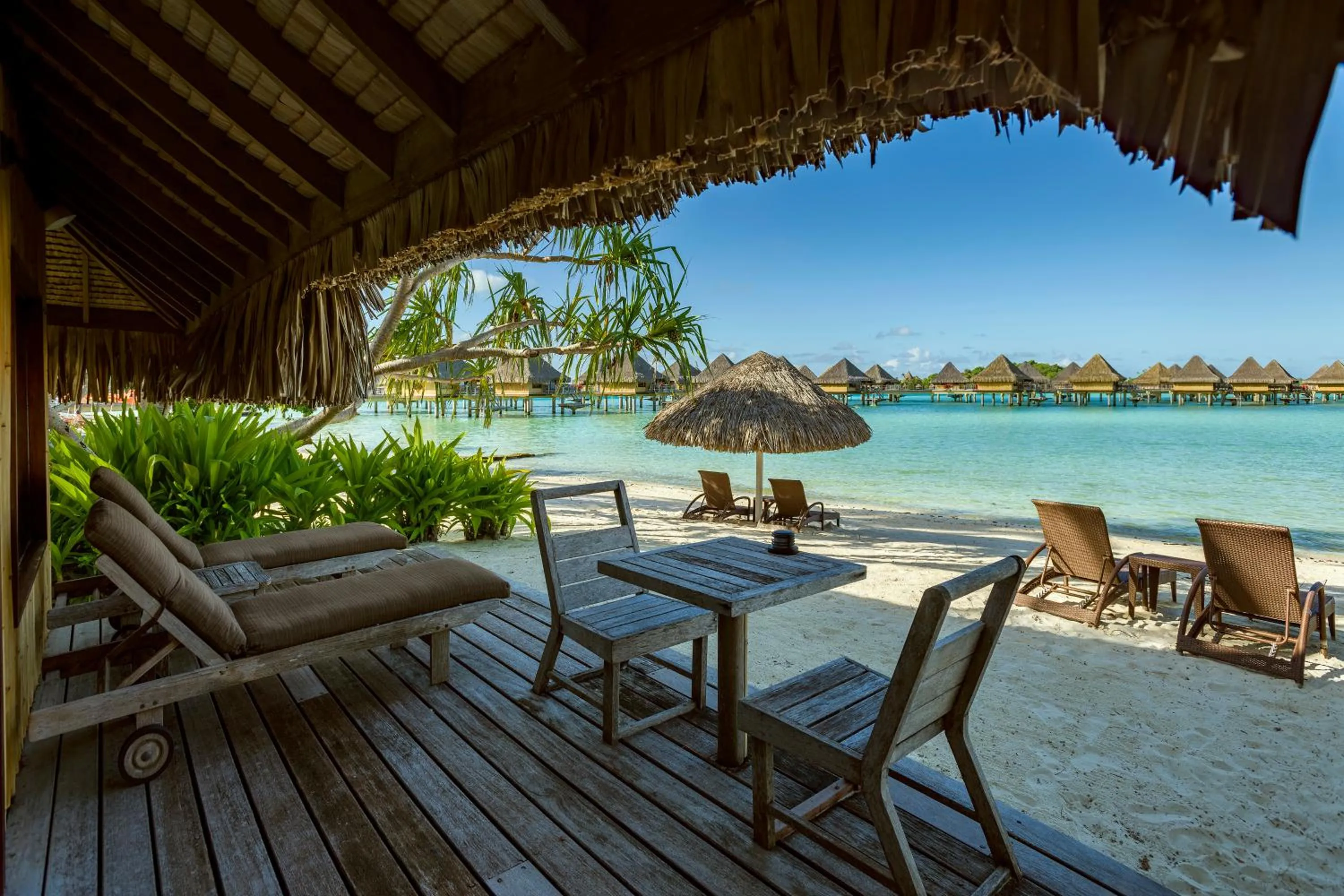 Seating area in InterContinental Bora Bora Le Moana Resort by IHG