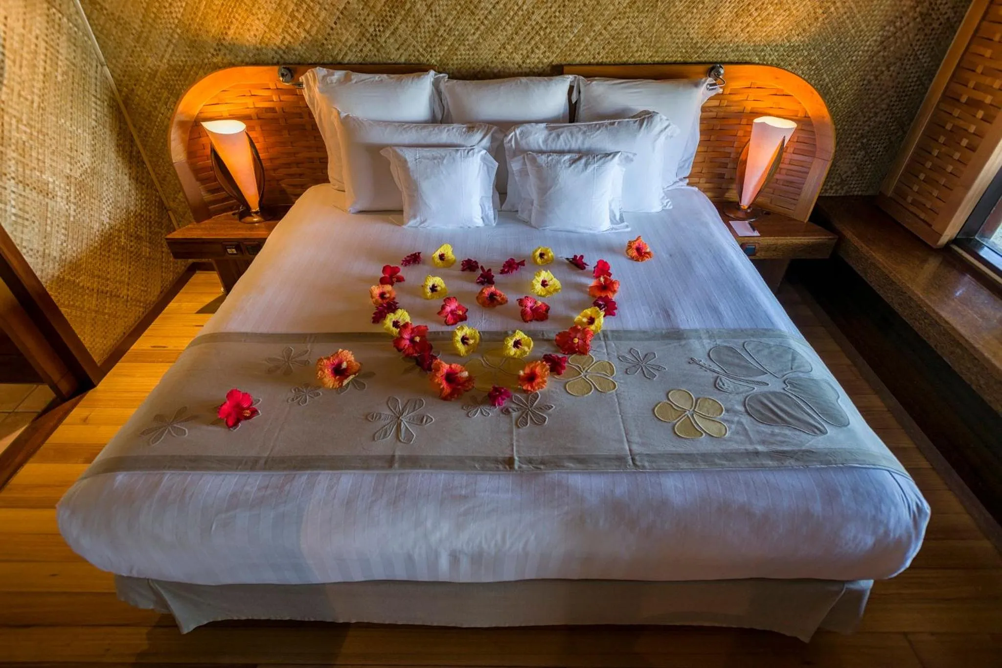 Bedroom, Bed in InterContinental Bora Bora Le Moana Resort by IHG