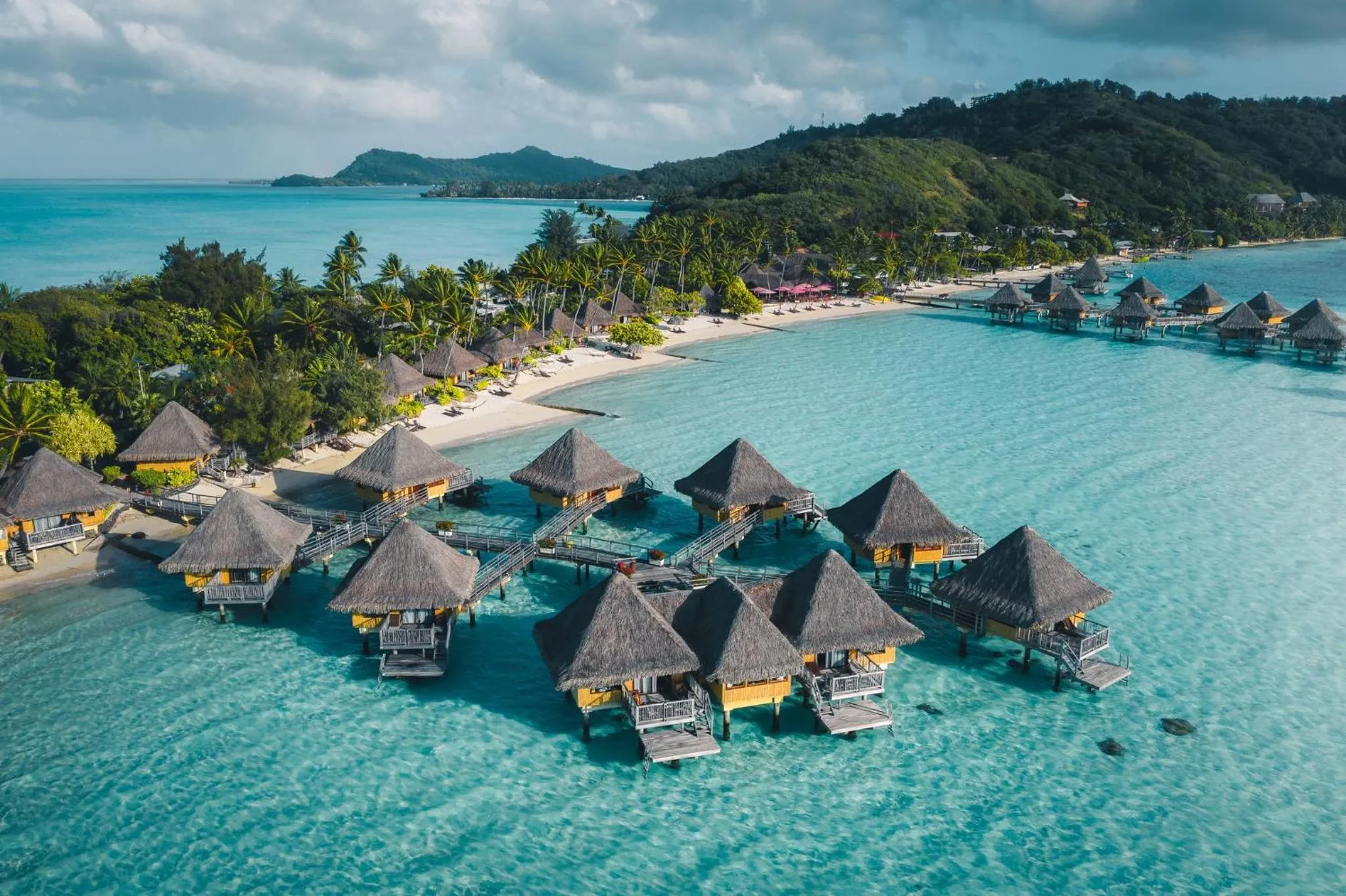 Property building in InterContinental Bora Bora Le Moana Resort by IHG