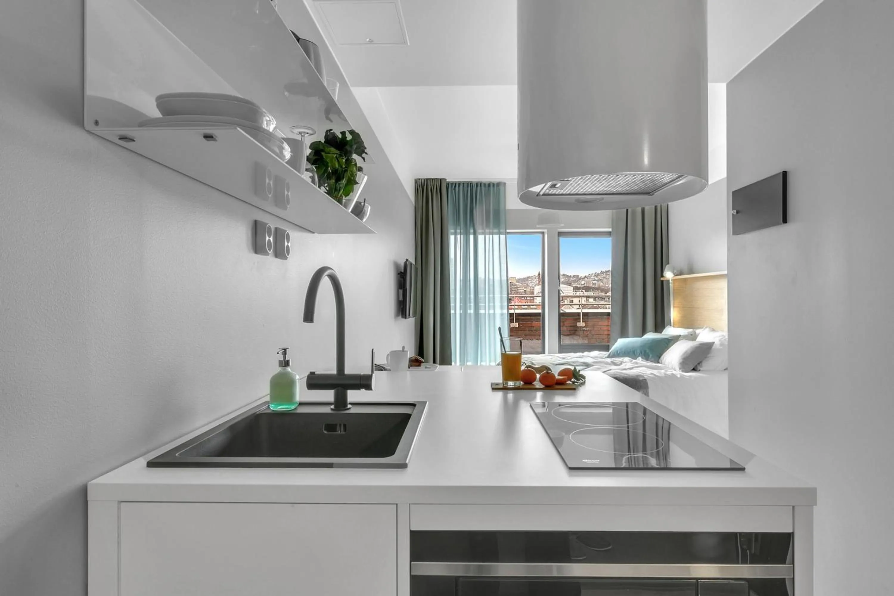 kitchen in Forenom Aparthotel Oslo