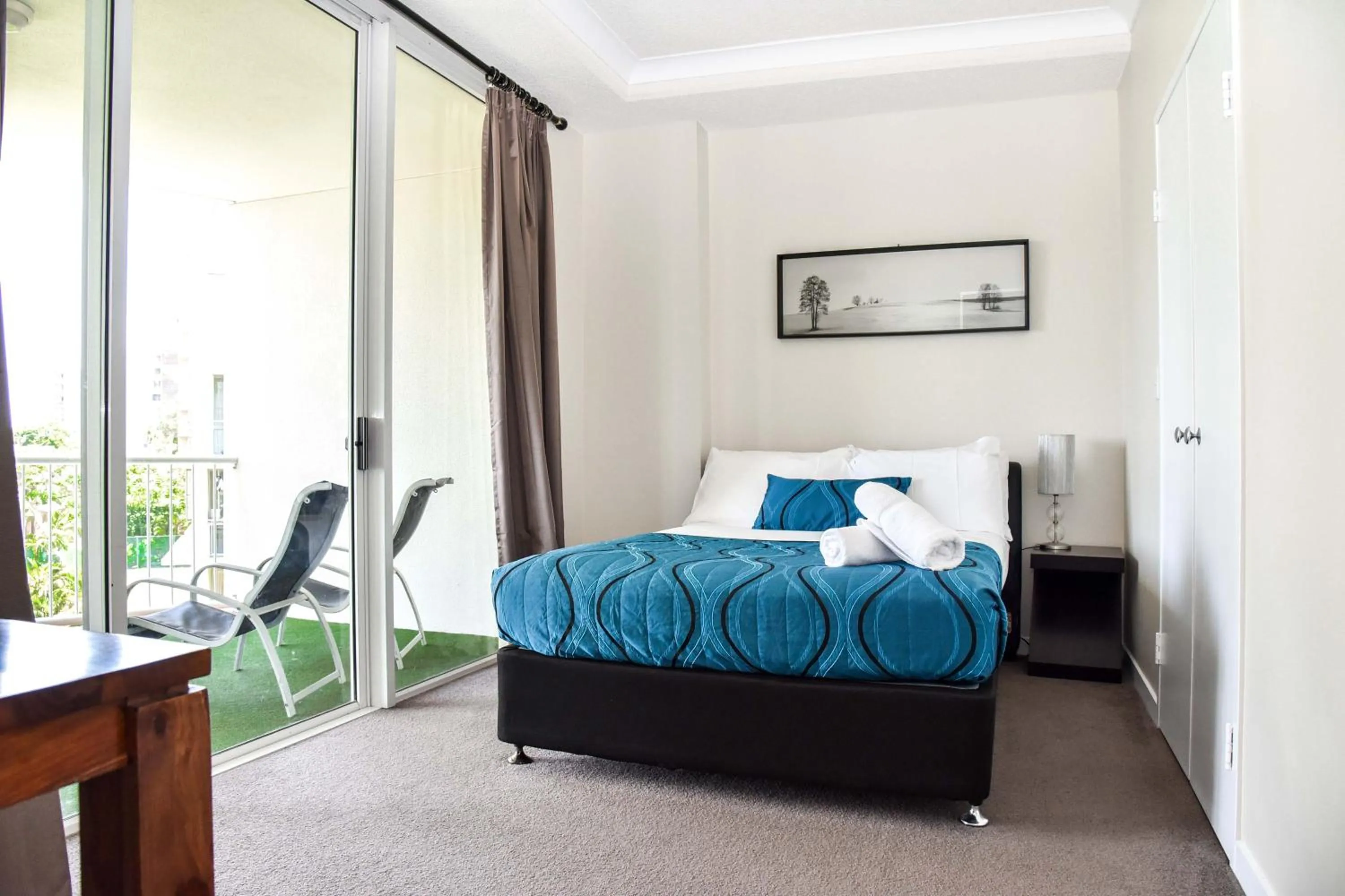 Bed in Founda Gardens Apartments