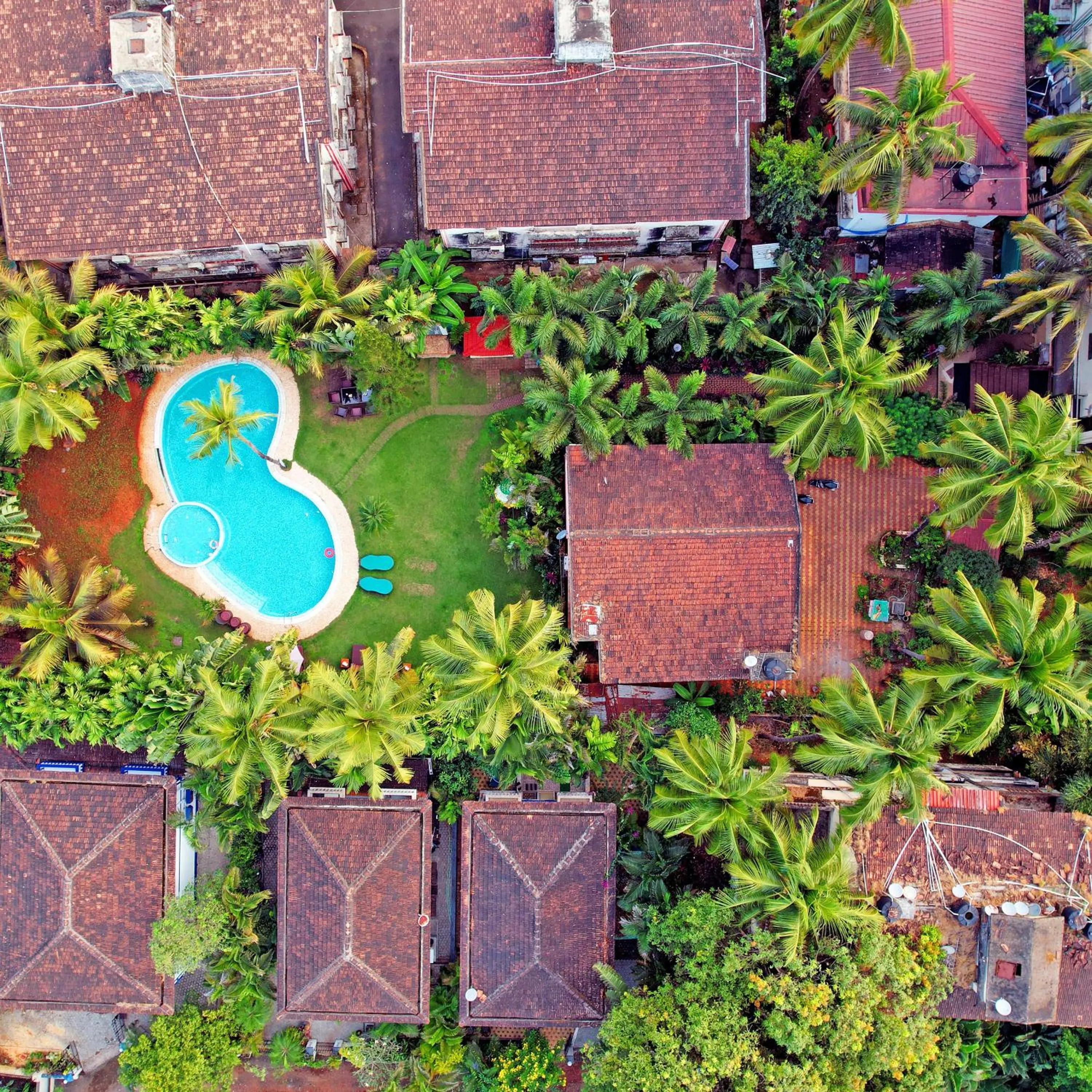 Bird's eye view in Godwin Candolim,Goa
