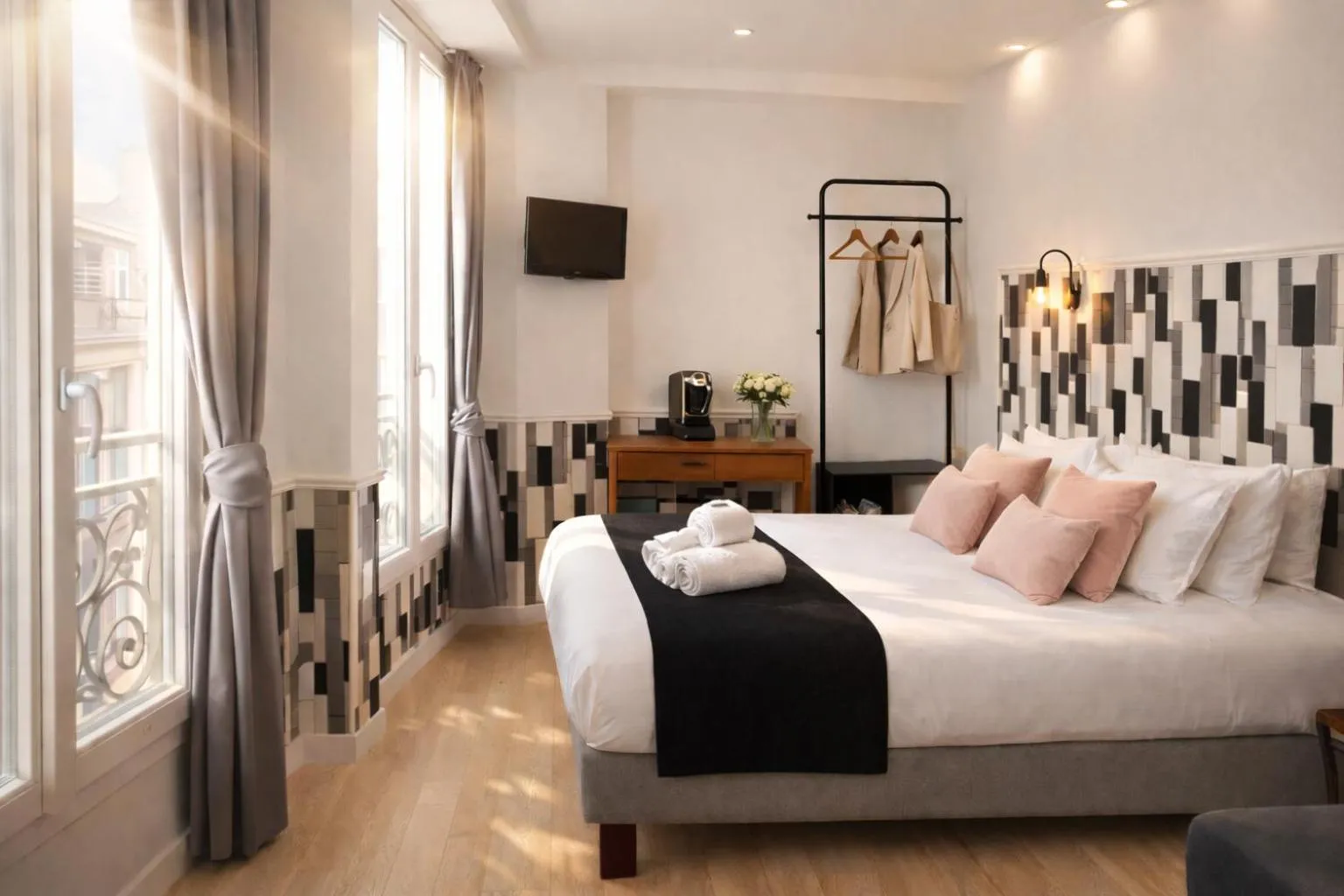 Bedroom, Bed in Hôtel Tilde