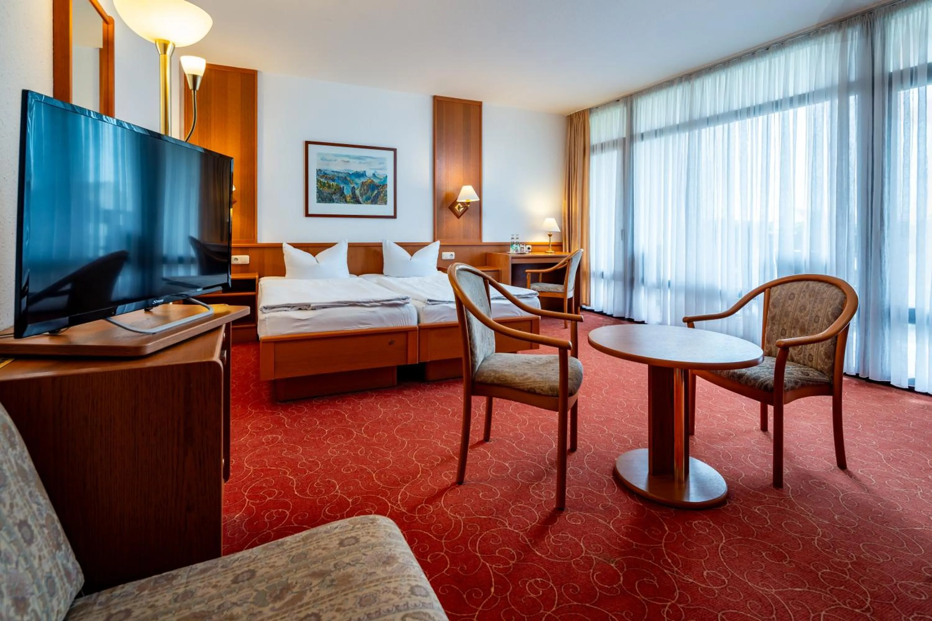 Photo of the whole room, Bed in Hotel Zur Post