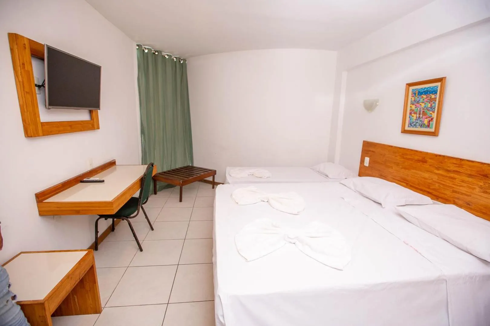 TV and multimedia, Bed in Rede Andrade Mar Hotel - Rio Vermelho