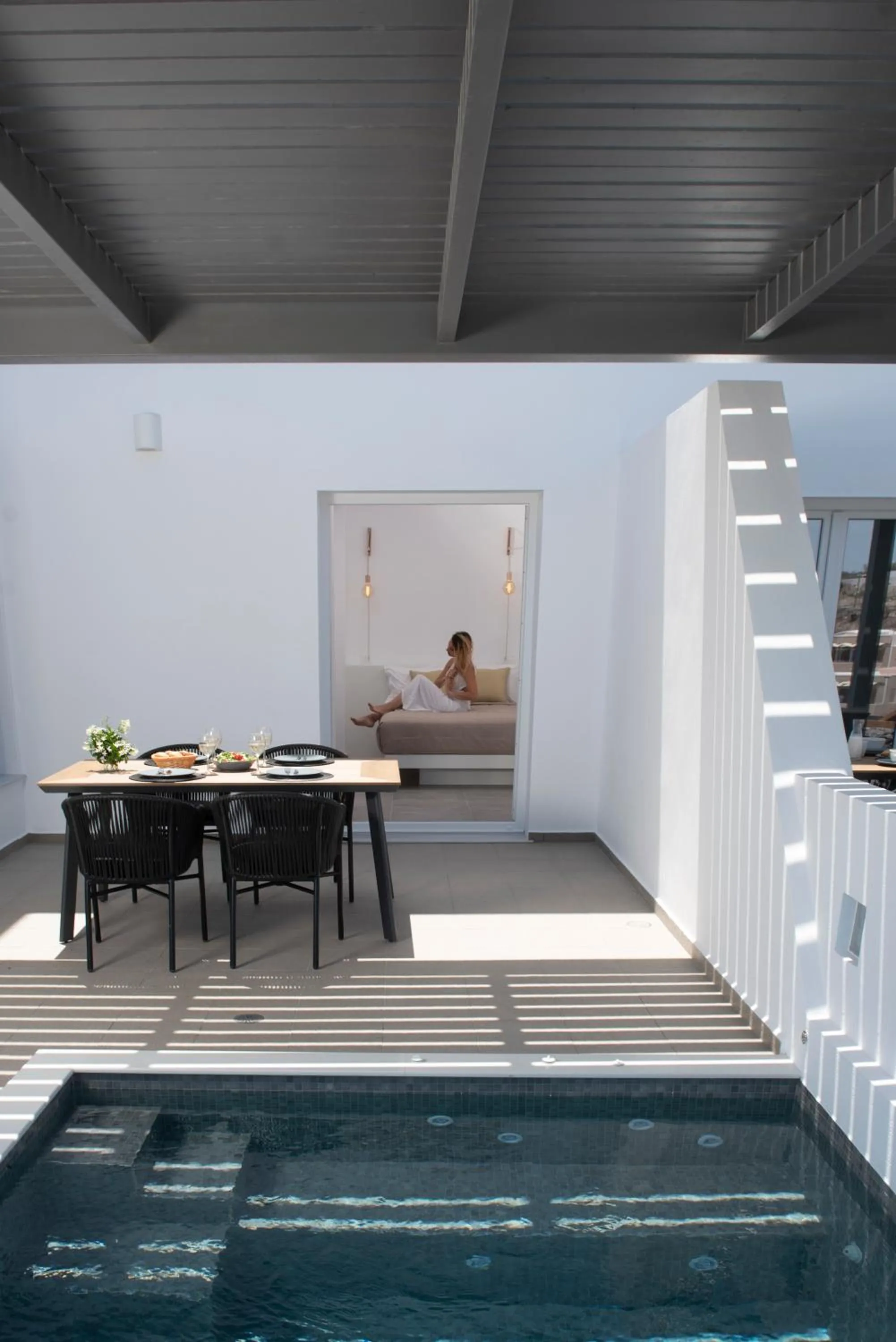 Swimming pool in Valery Suites