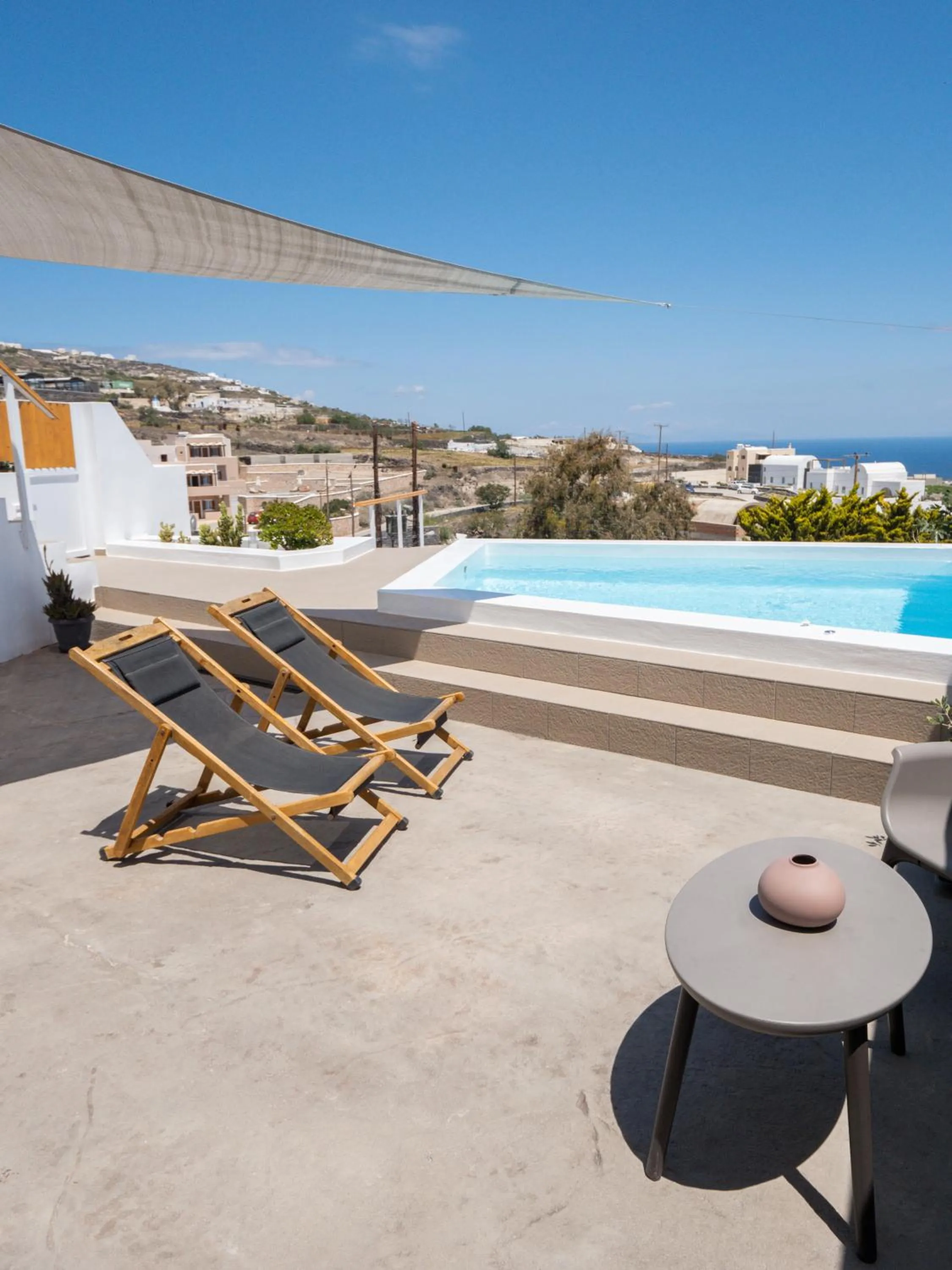 Pool view in Valery Suites
