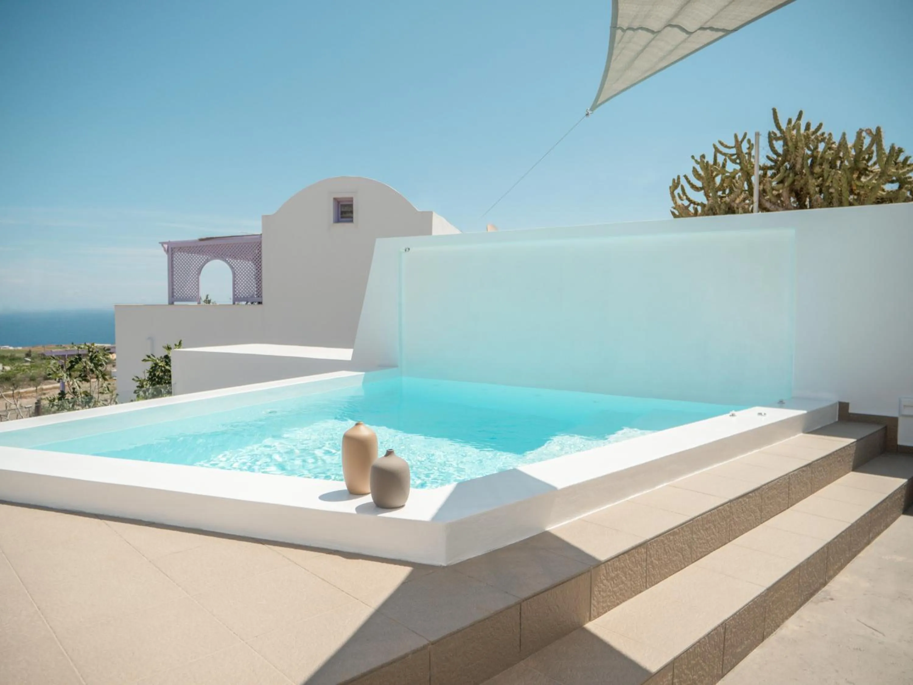 Pool view in Valery Suites