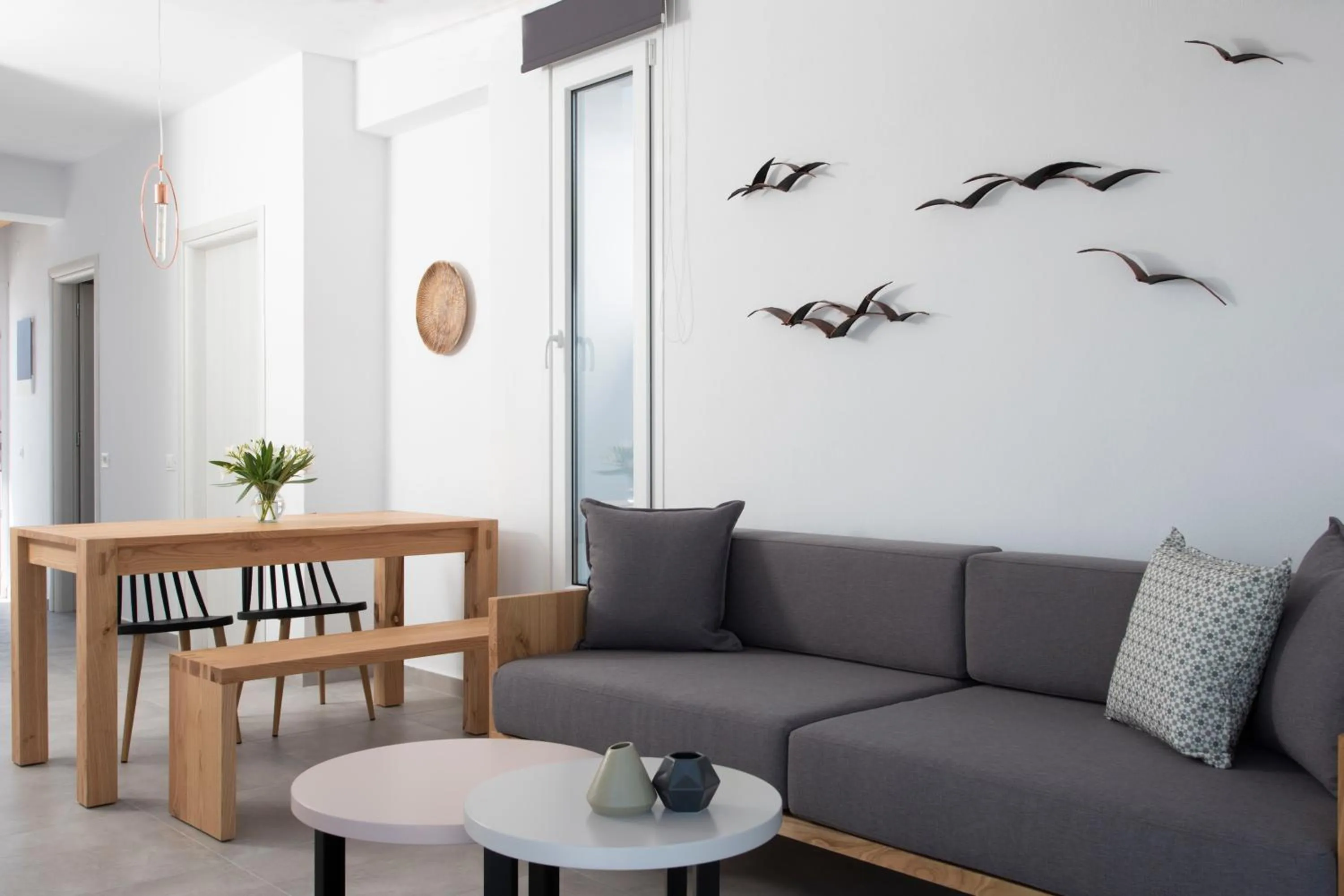 Seating area in Valery Suites