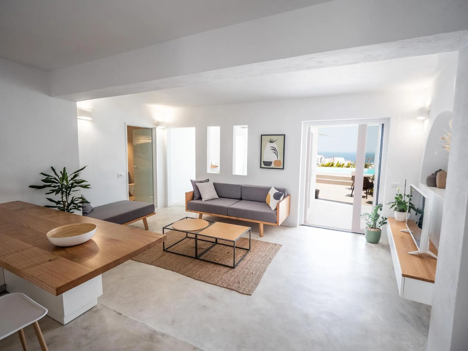 Seating area in Valery Suites