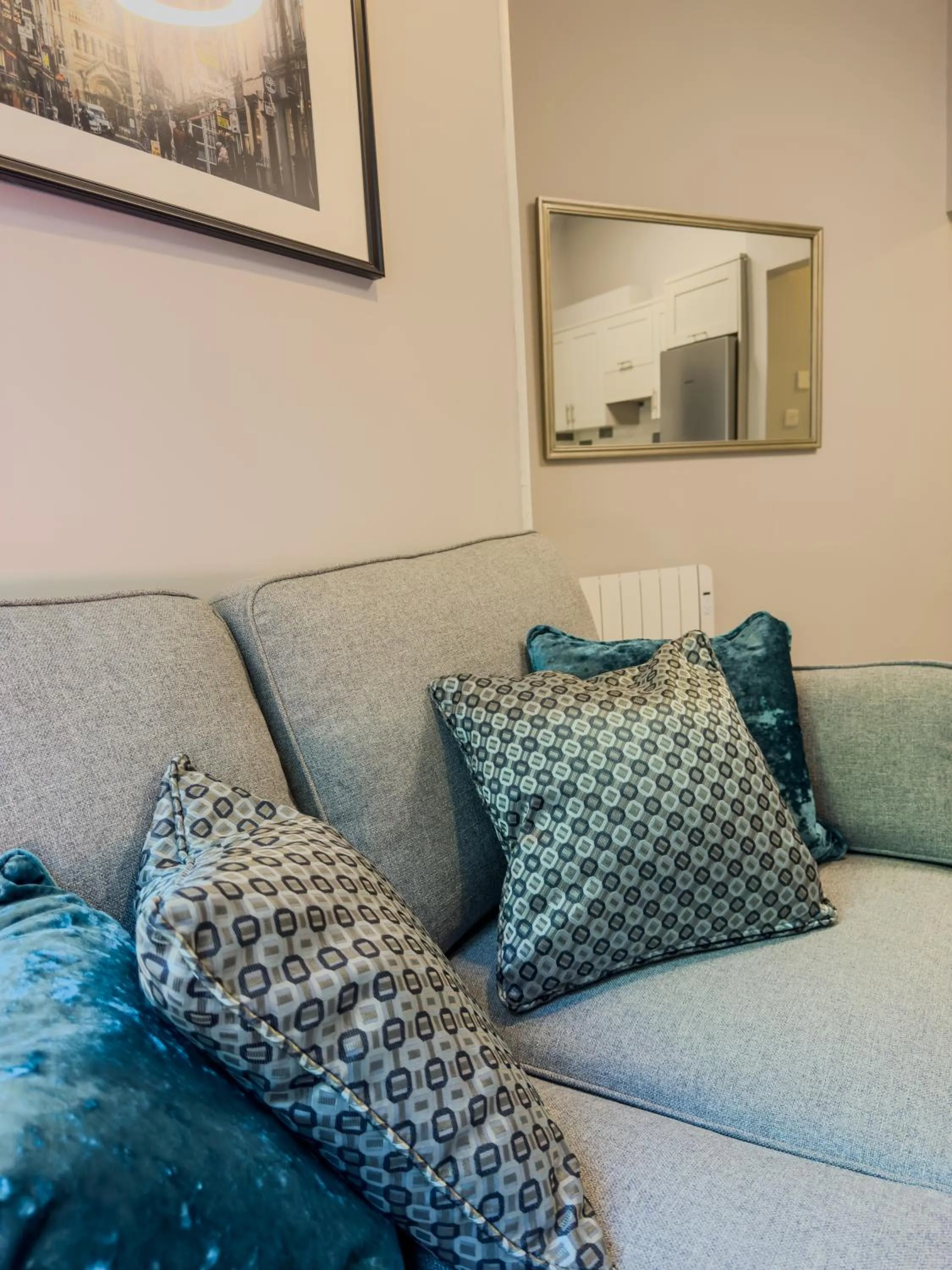 Living room in Molloys Apartments