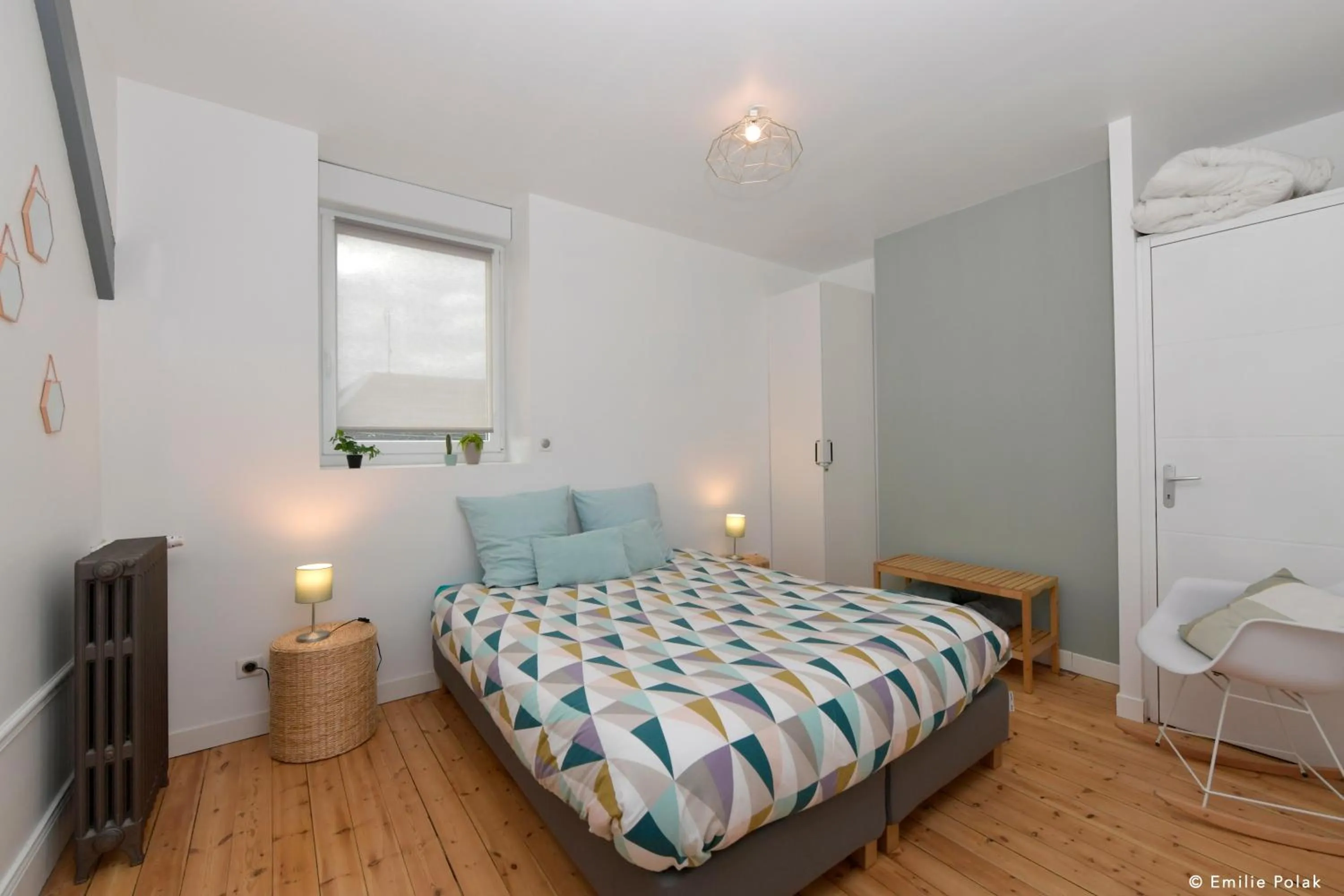 Bed in Chambres d'hotes Les Nuits Pastel