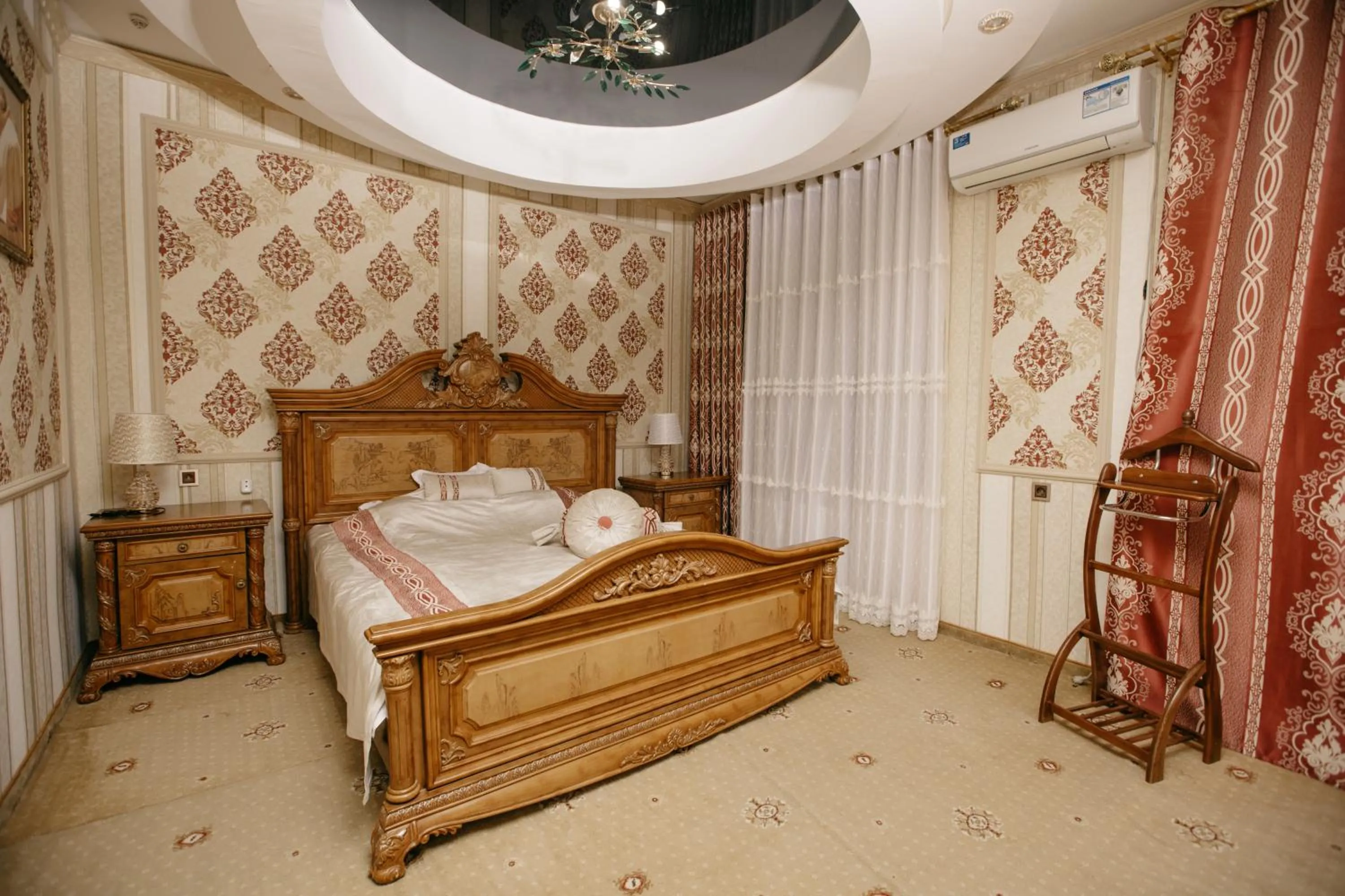 Spring, Bed in Hotel KARAVAN