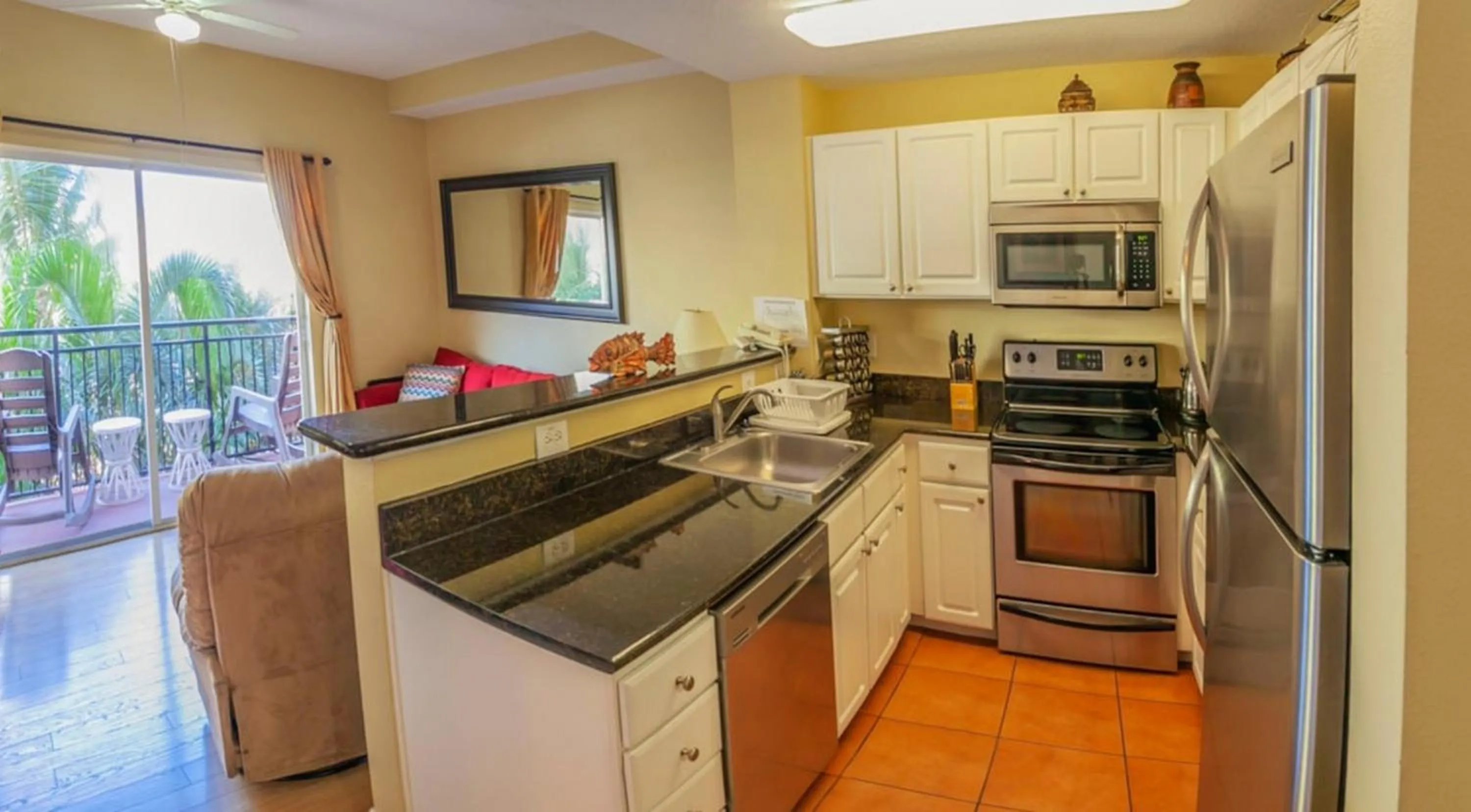 Kitchen or kitchenette in Madeira Bay Resort II by Travel Resort Services