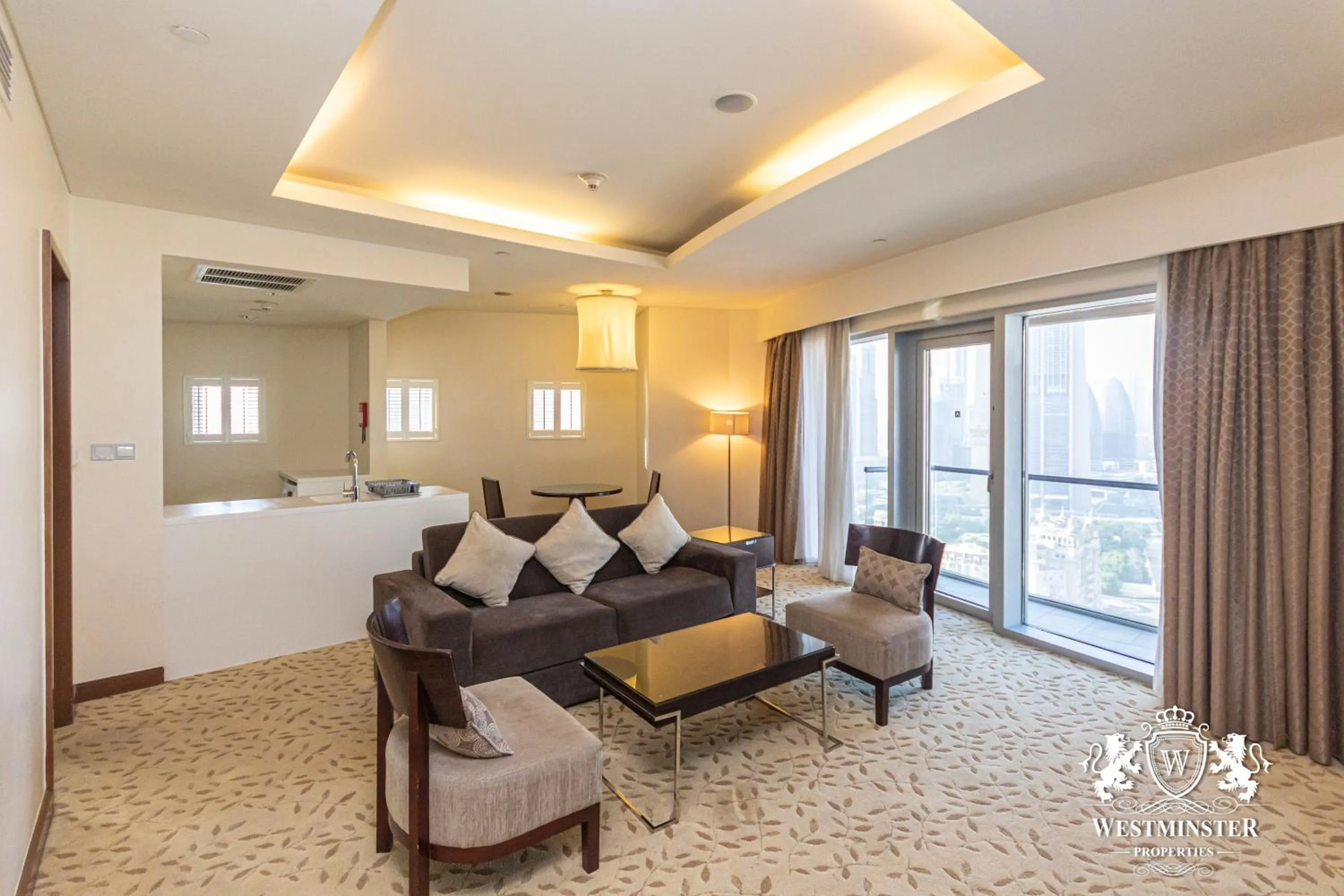 Seating area in Westminster Dubai Mall