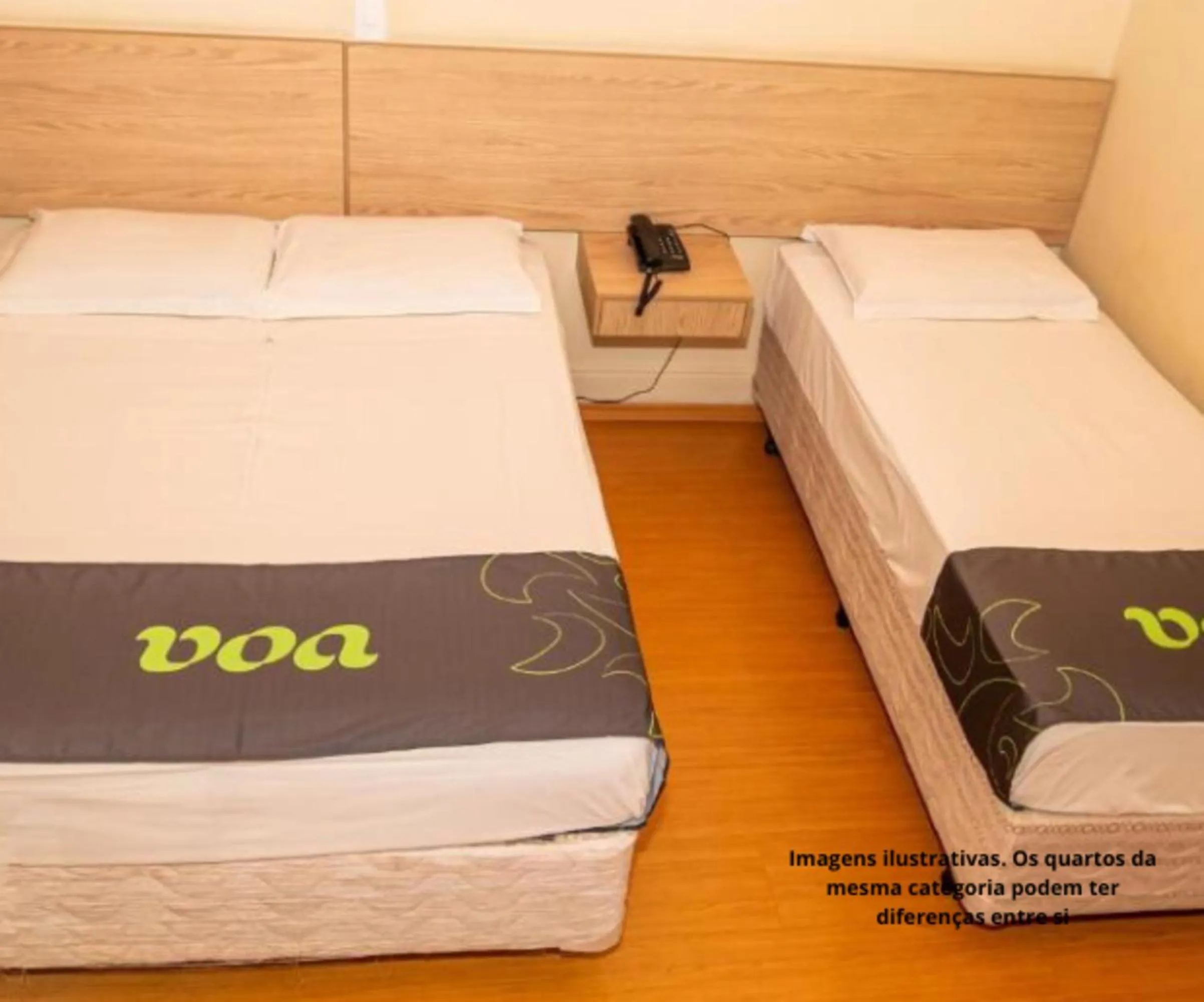 Bed in VOA Hotel Caxambu
