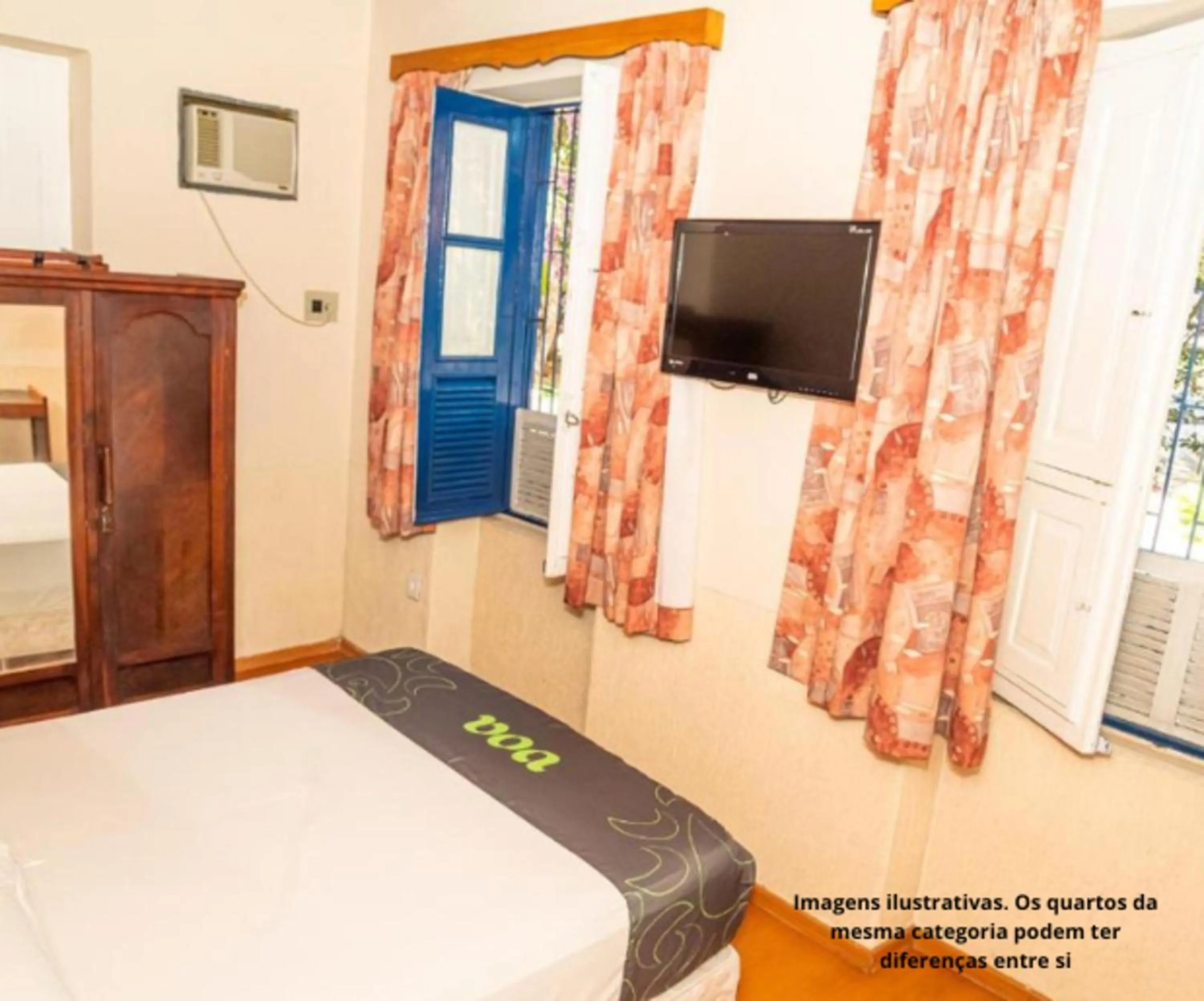 Bed in VOA Hotel Caxambu