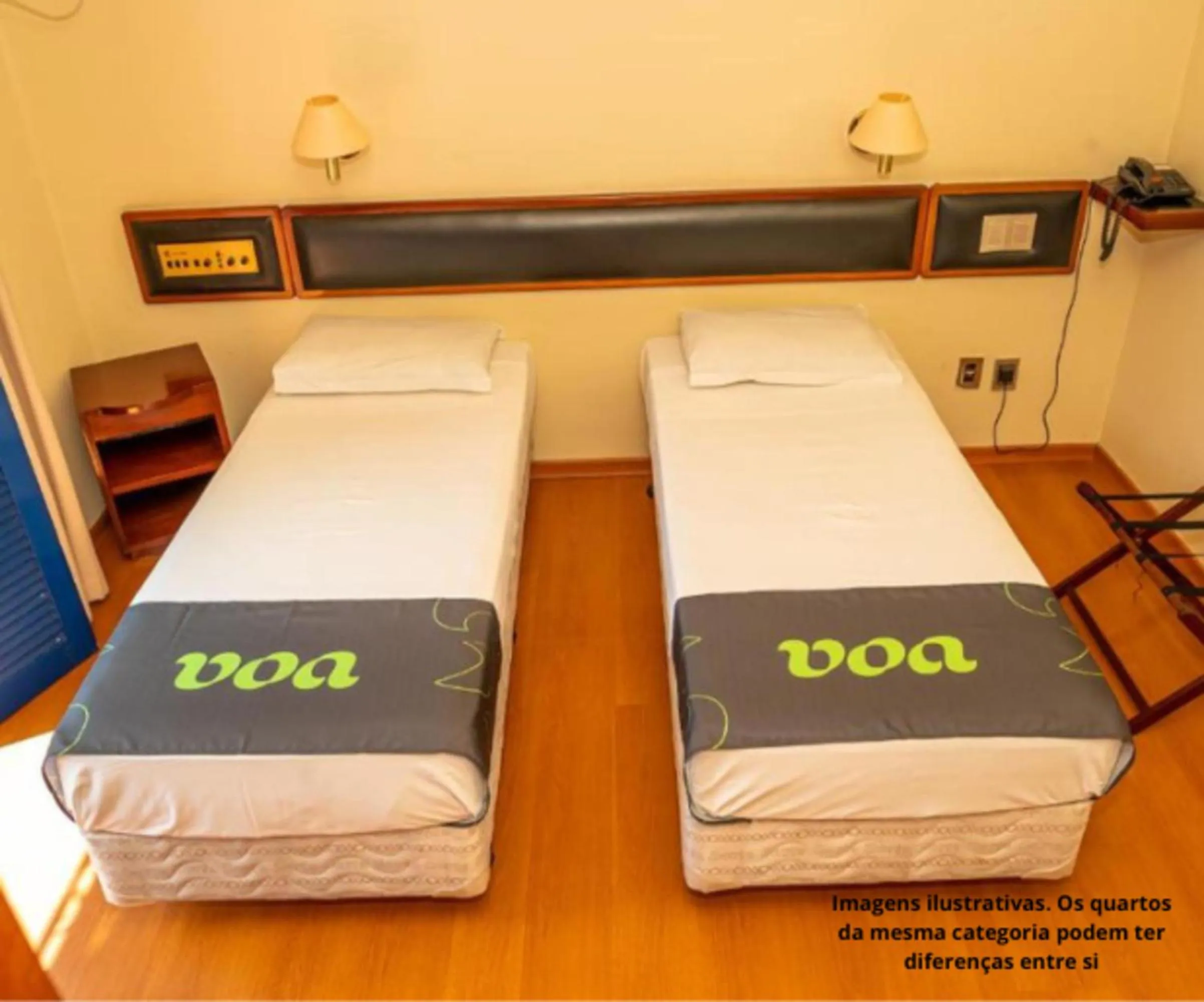 Bed in VOA Hotel Caxambu