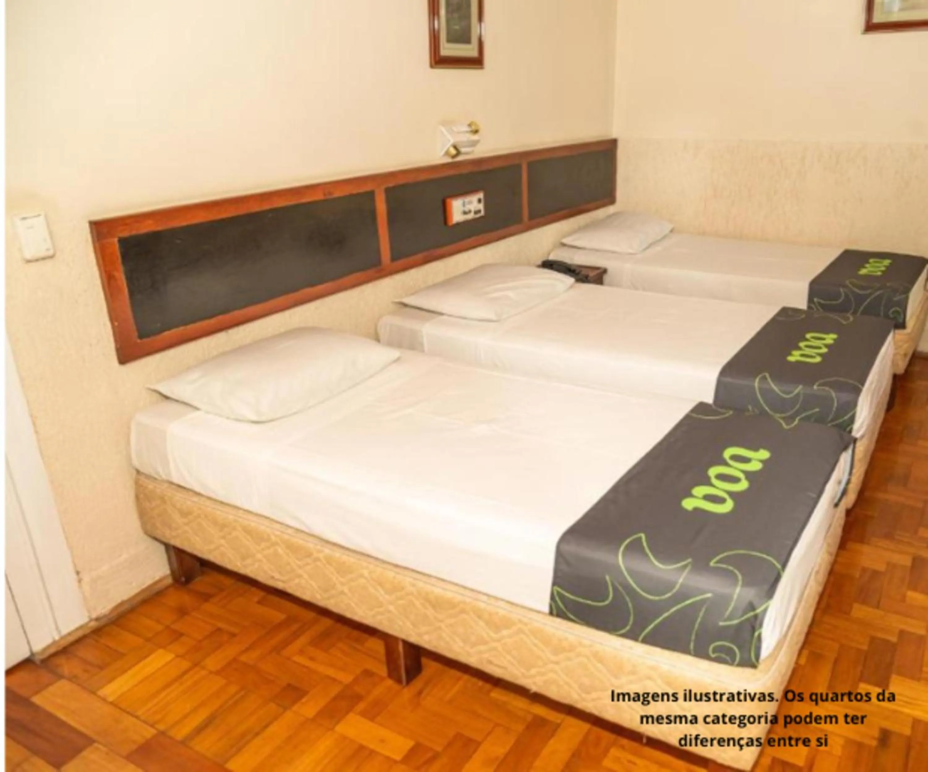 Bed in VOA Hotel Caxambu