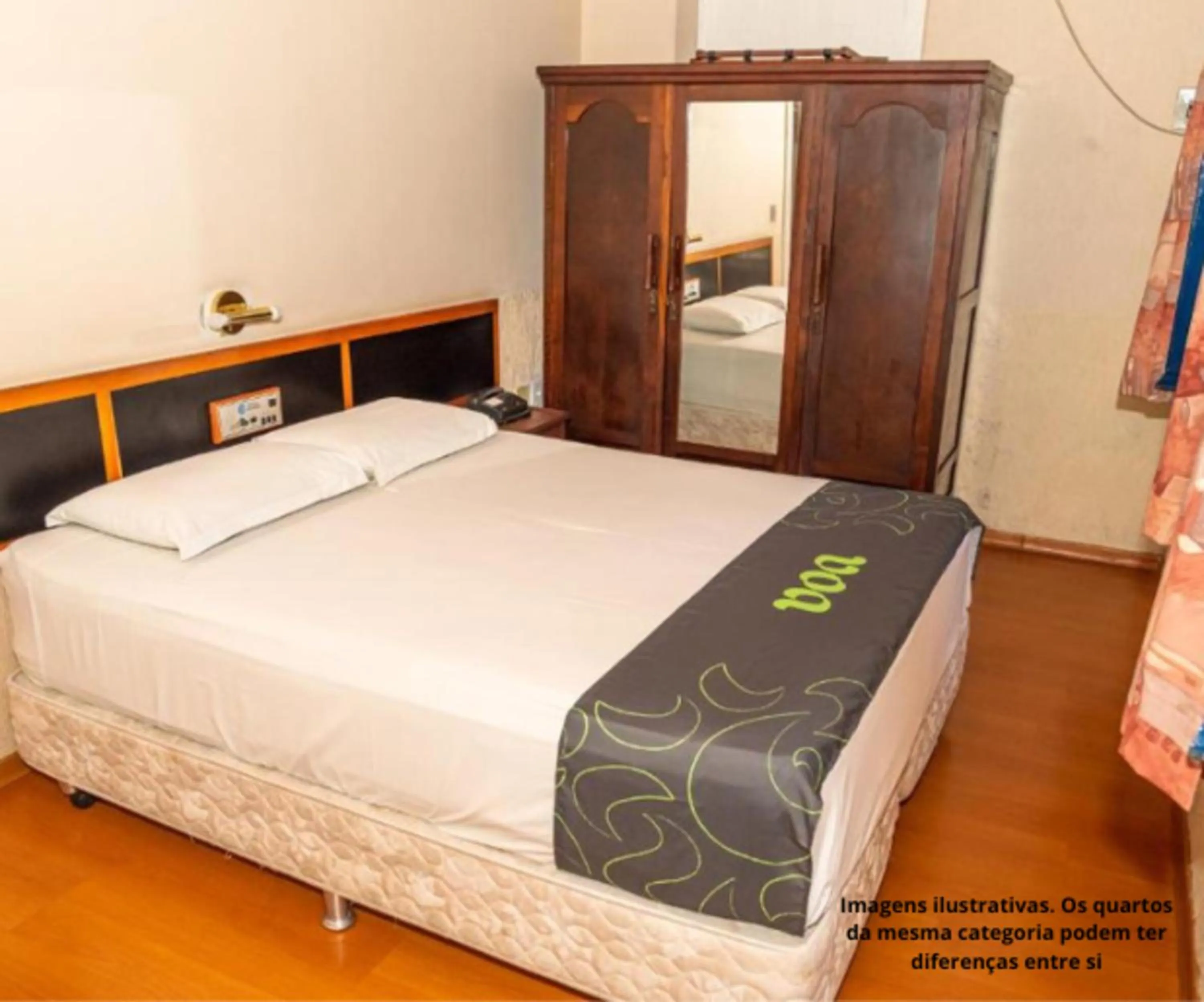 Bed in VOA Hotel Caxambu