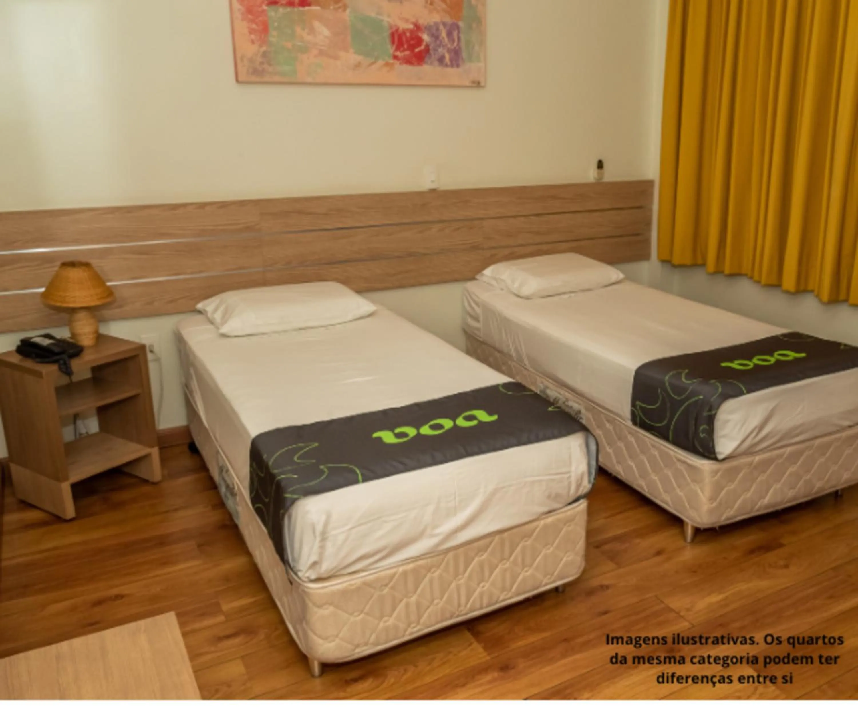 Bed in VOA Hotel Caxambu