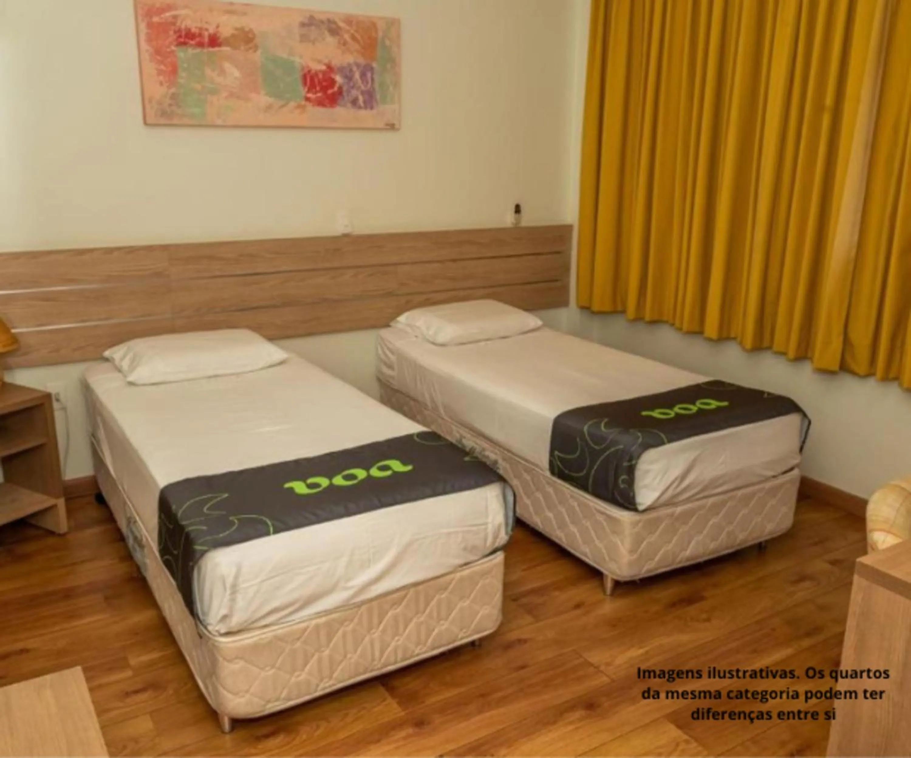 Bed in VOA Hotel Caxambu