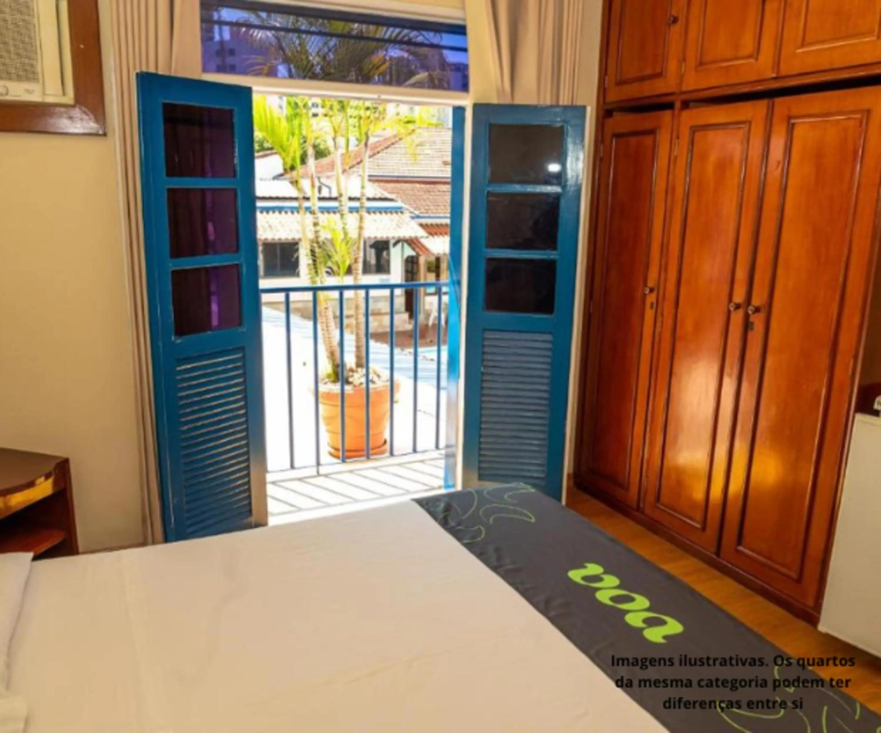 Bed in VOA Hotel Caxambu