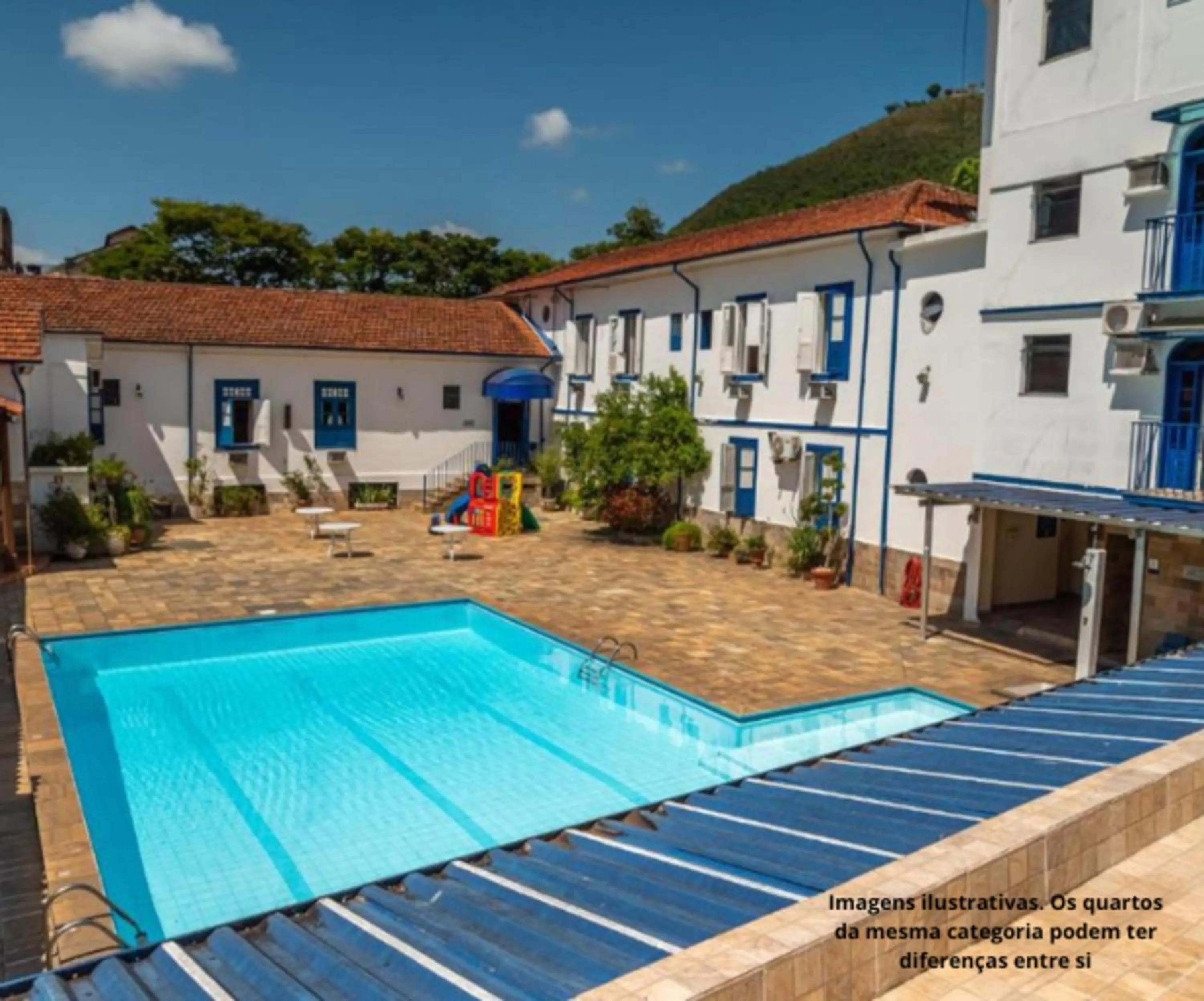 Pool view in VOA Hotel Caxambu