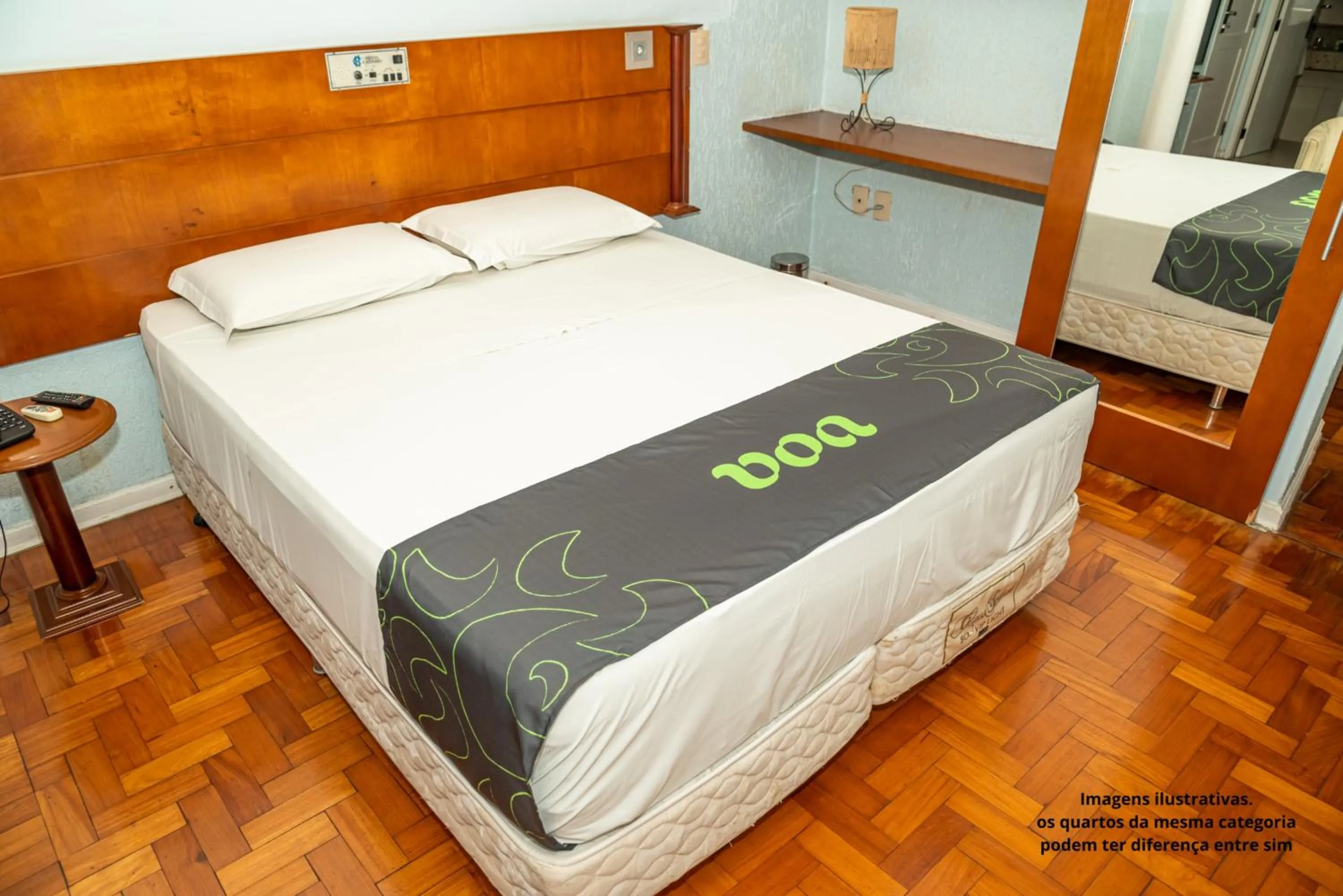 Bed in VOA Hotel Caxambu