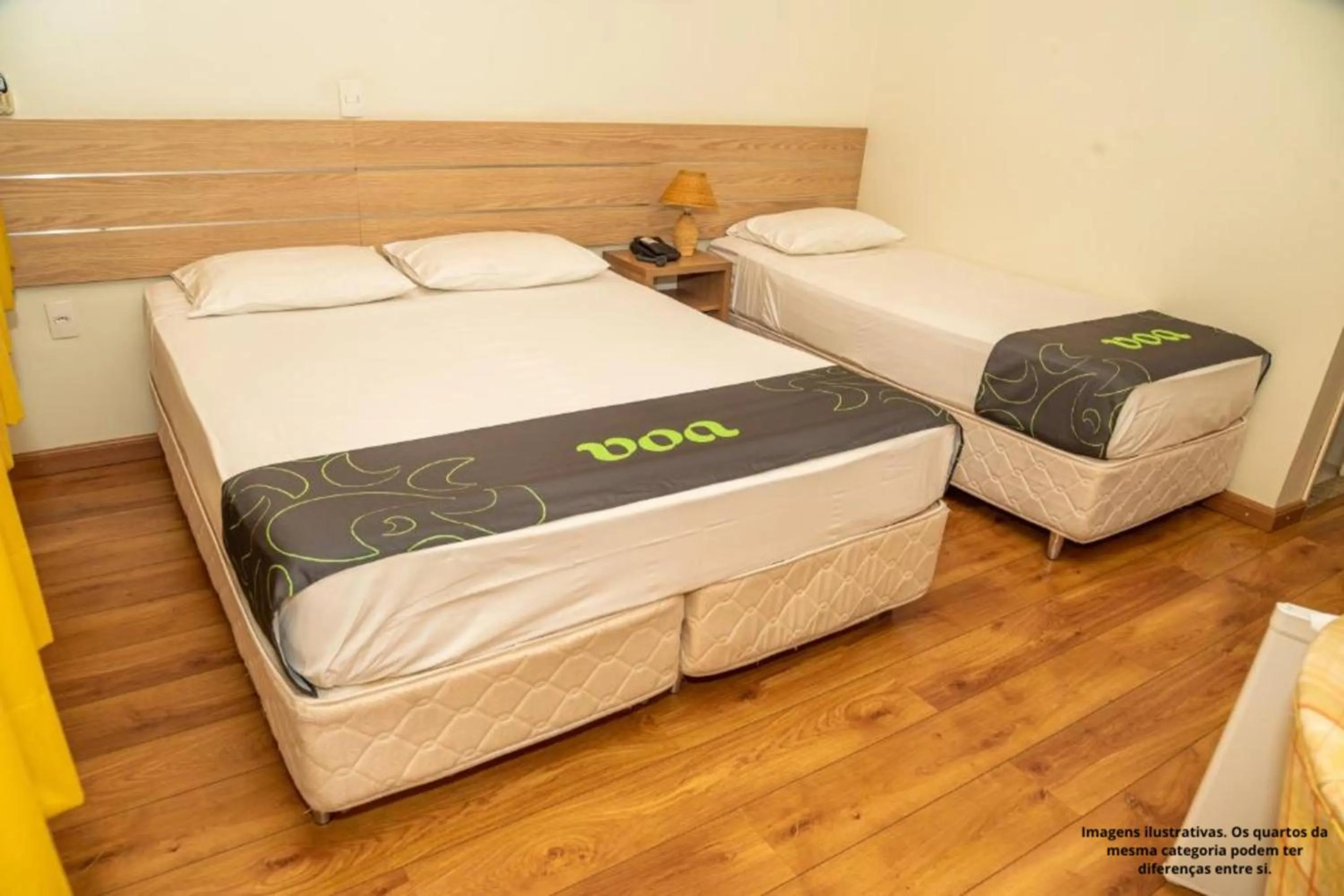 Bed in VOA Hotel Caxambu