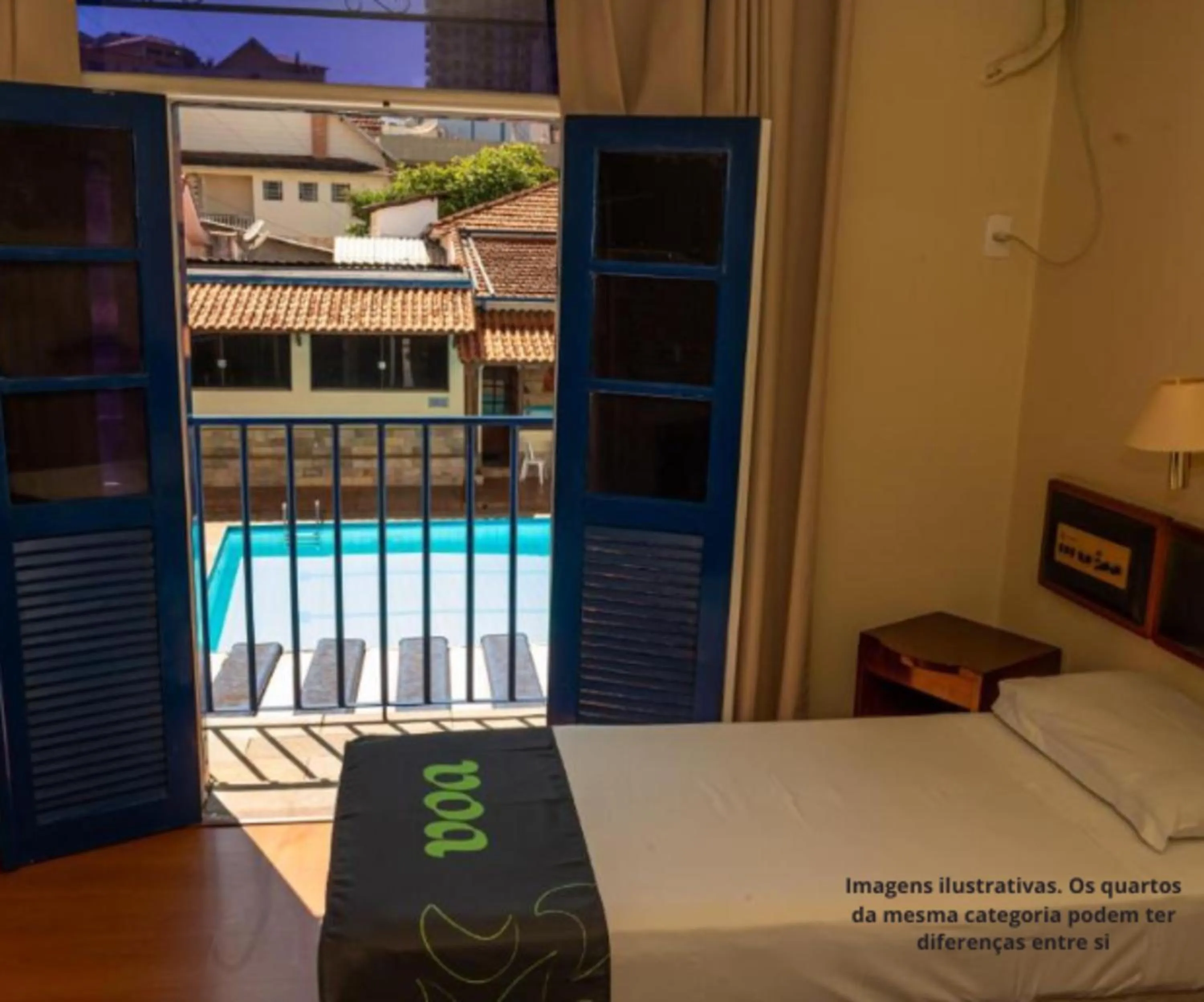 Bed in VOA Hotel Caxambu