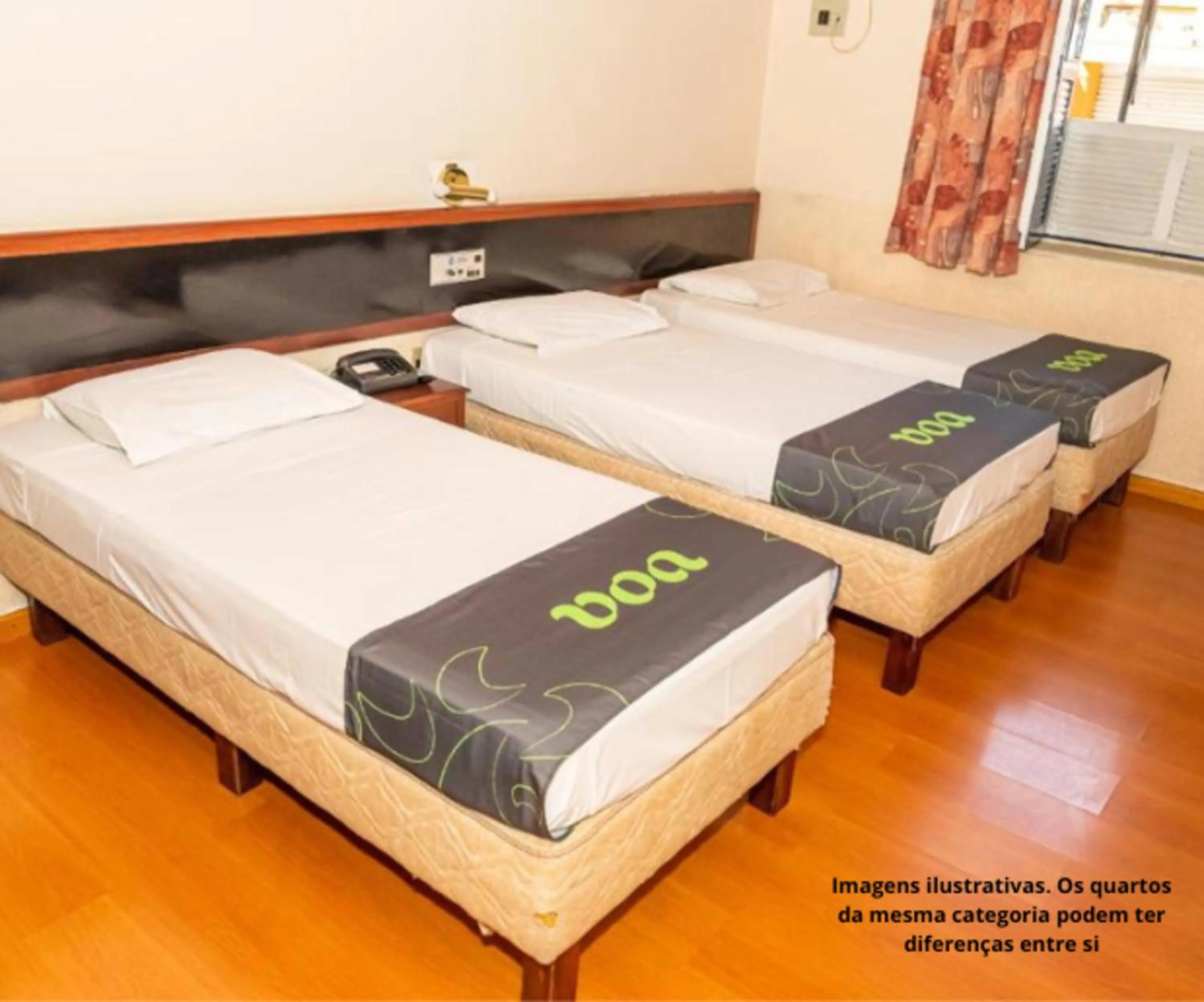 Bed in VOA Hotel Caxambu