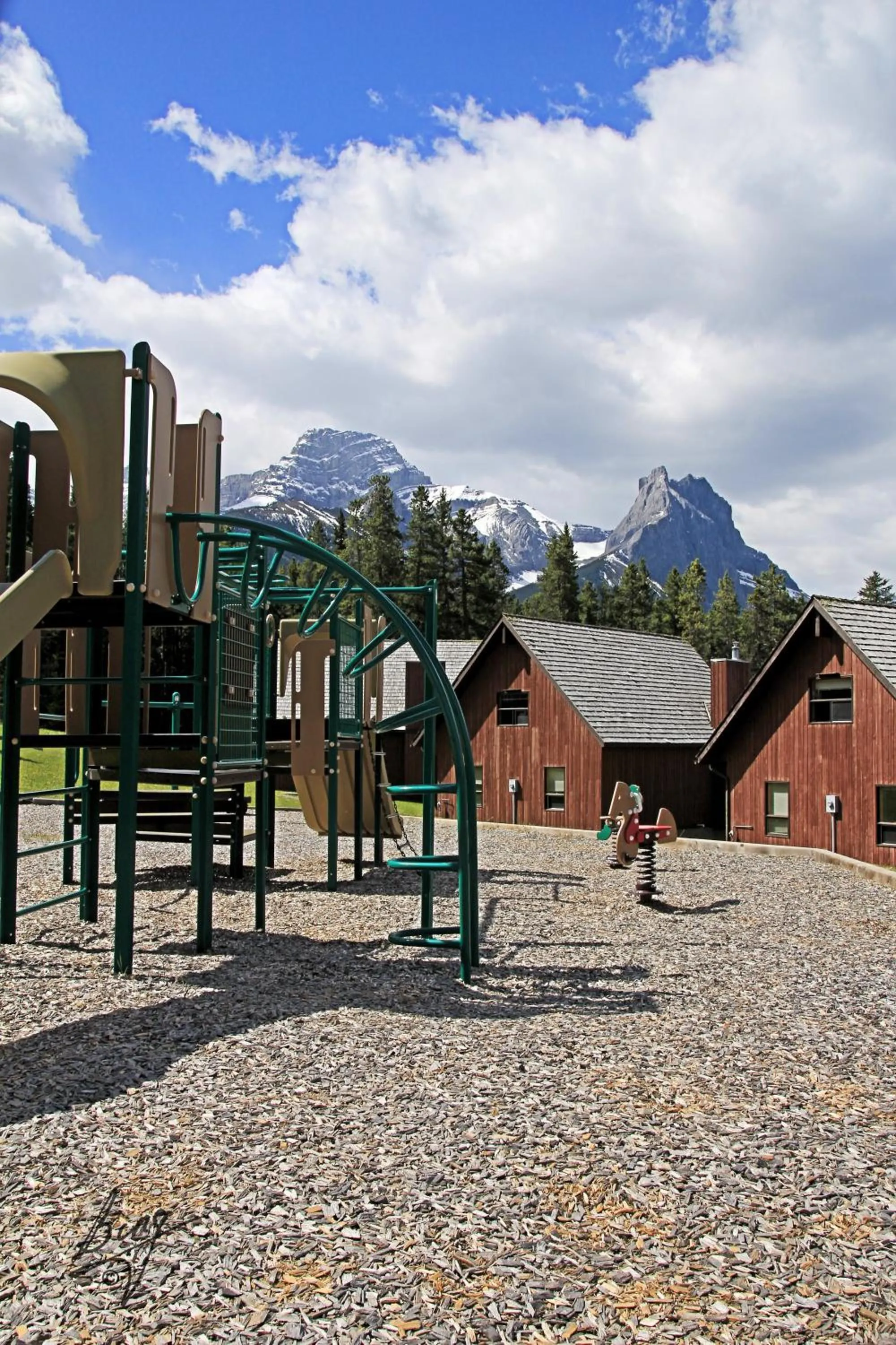 Children play ground in Banff Gate Mountain Resort