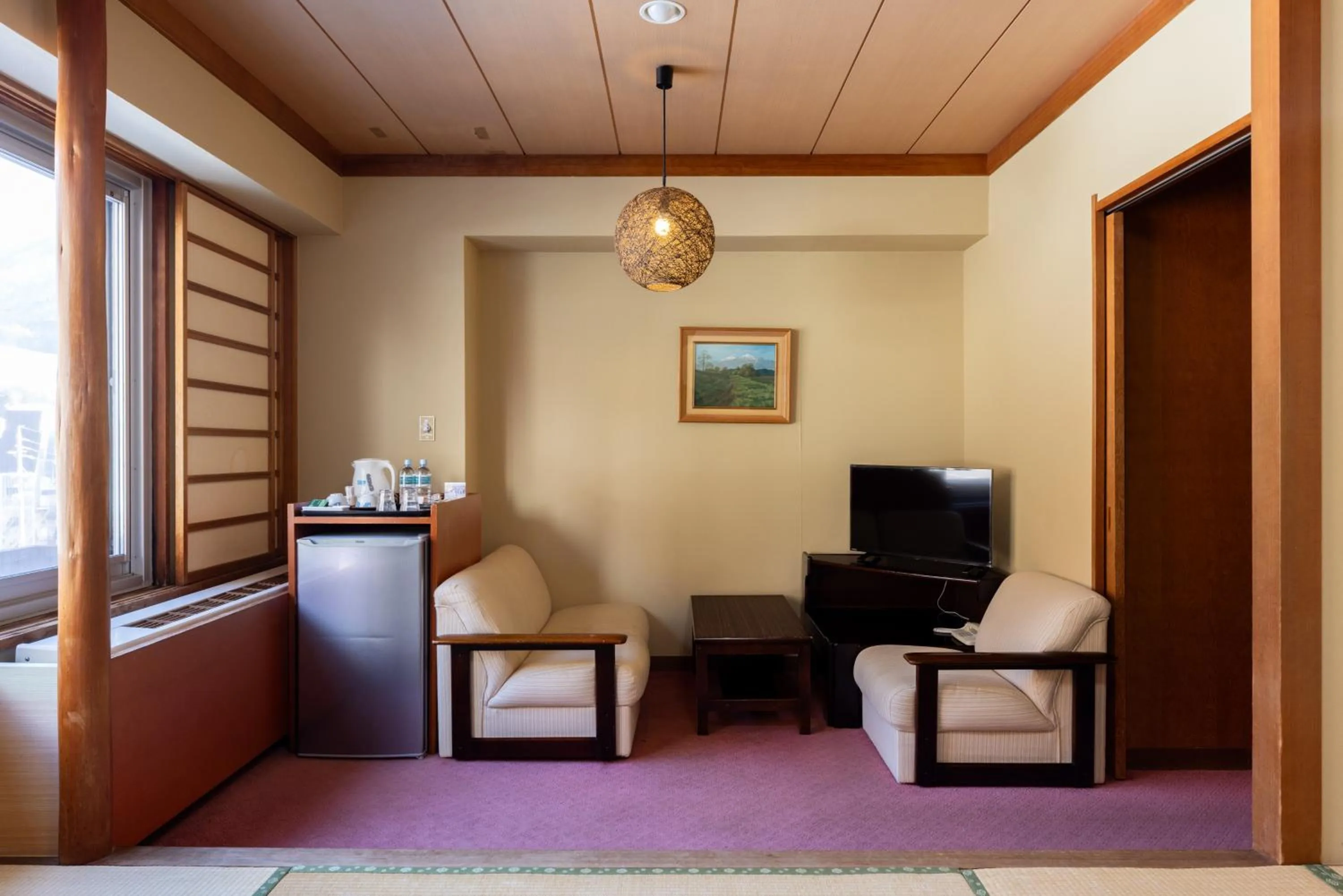 Seating area in Nozawa Grand Hotel