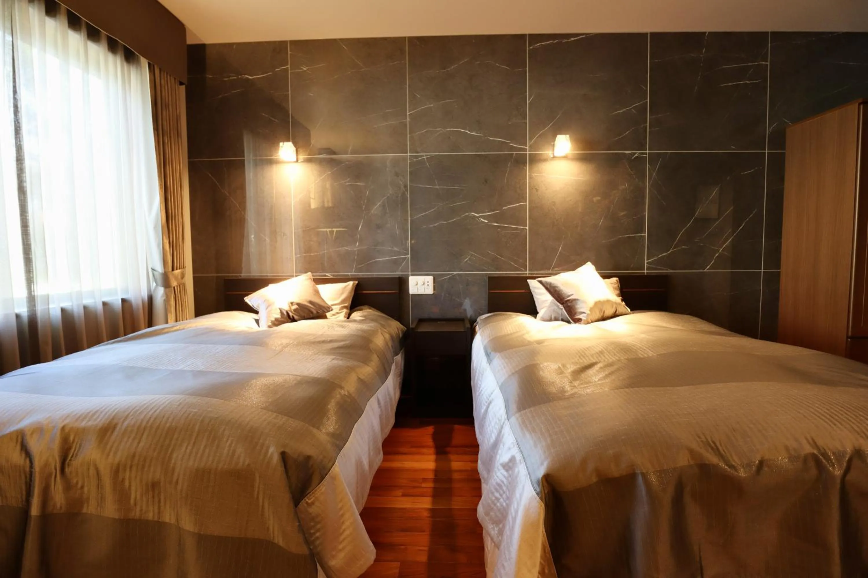 Bed in Hakuba Park Hotel